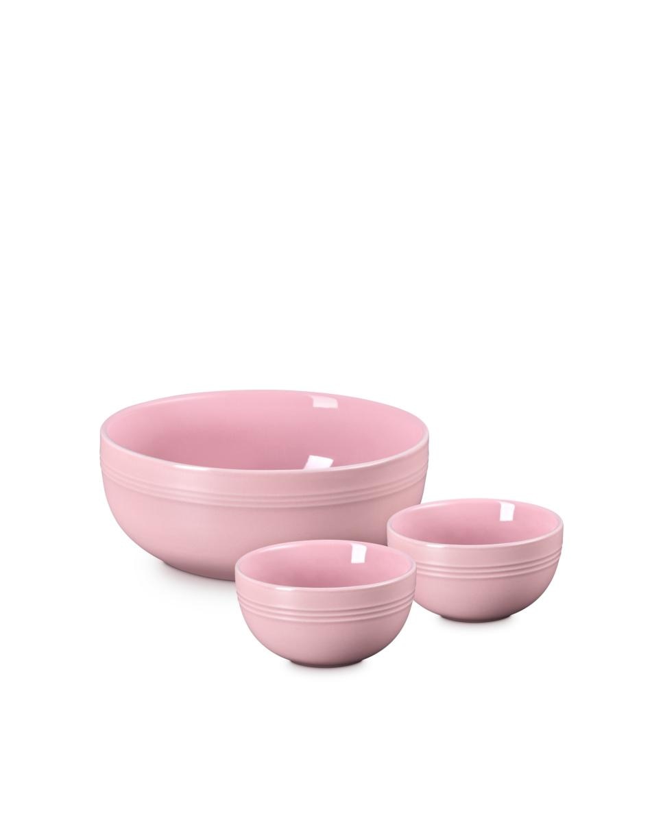 Imagen 1 de Set 3 Bowls Serenity Le Creuset - Rosa Rosa