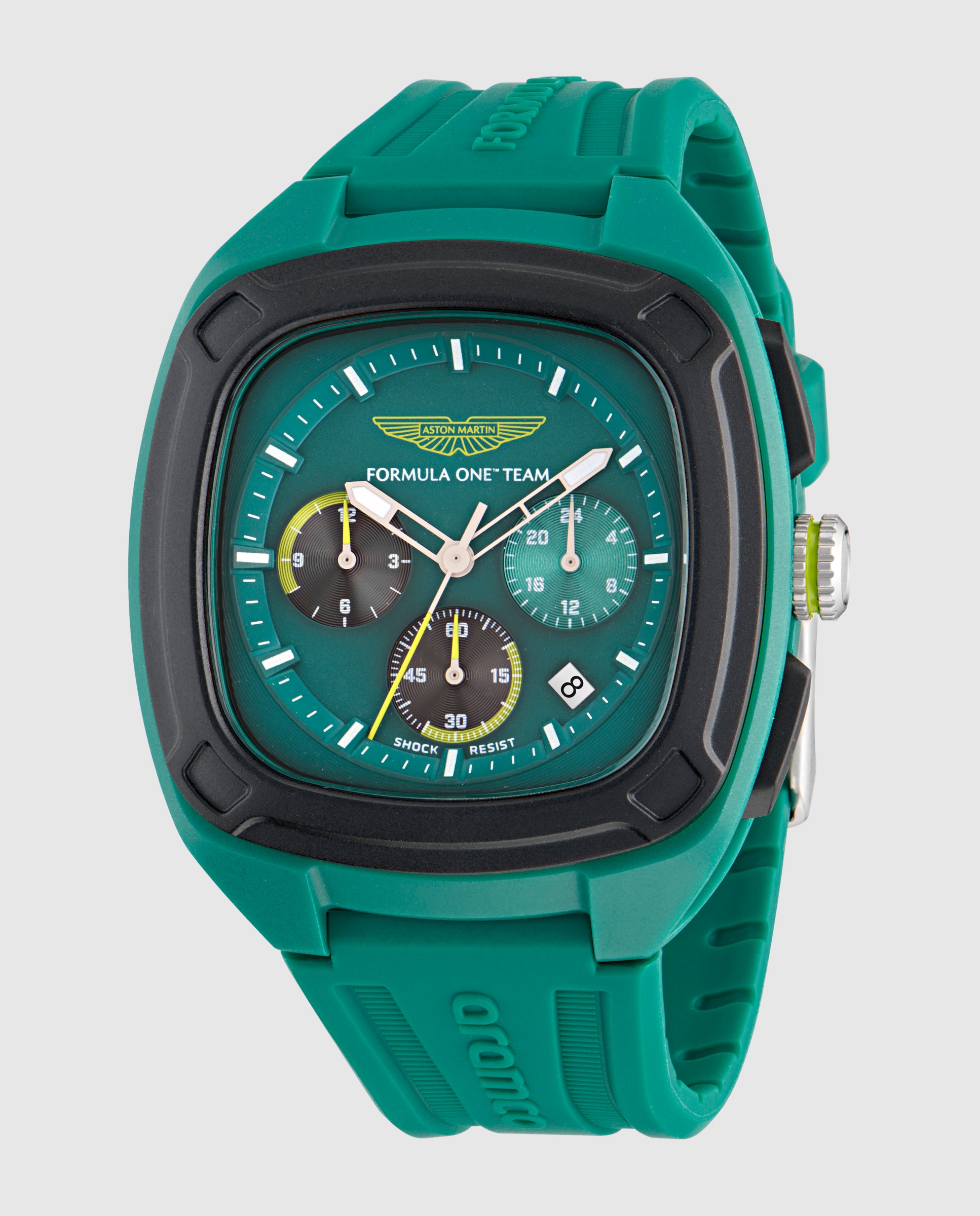 Imagen 5 de Reloj de hombre ovrw formula 1 mtfo1f501 de silicona - Aston Martin - Verde Verde