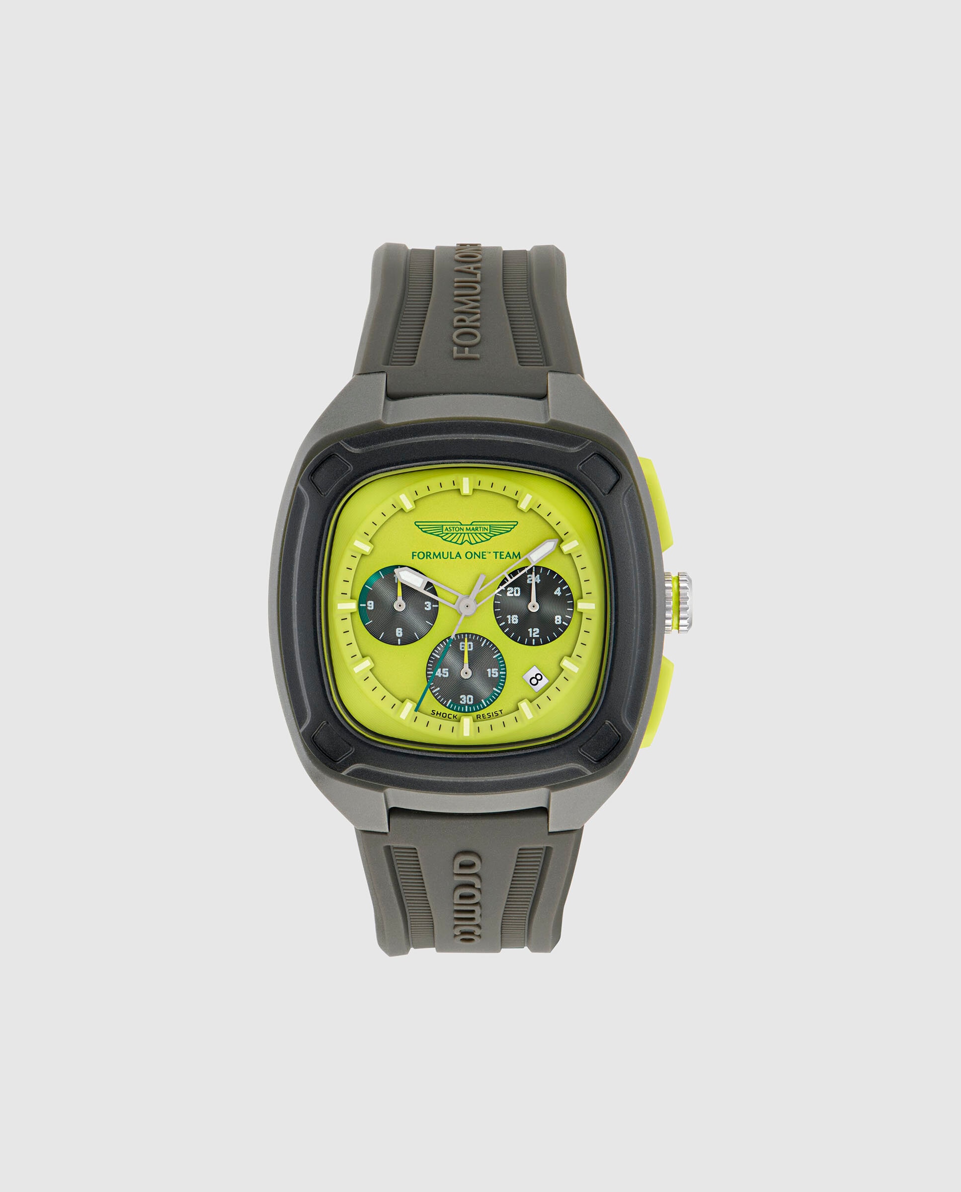 Imagen 0 de Reloj de hombre ovrw formula 1 mtfo1f504 de silicona y correa gris Gris