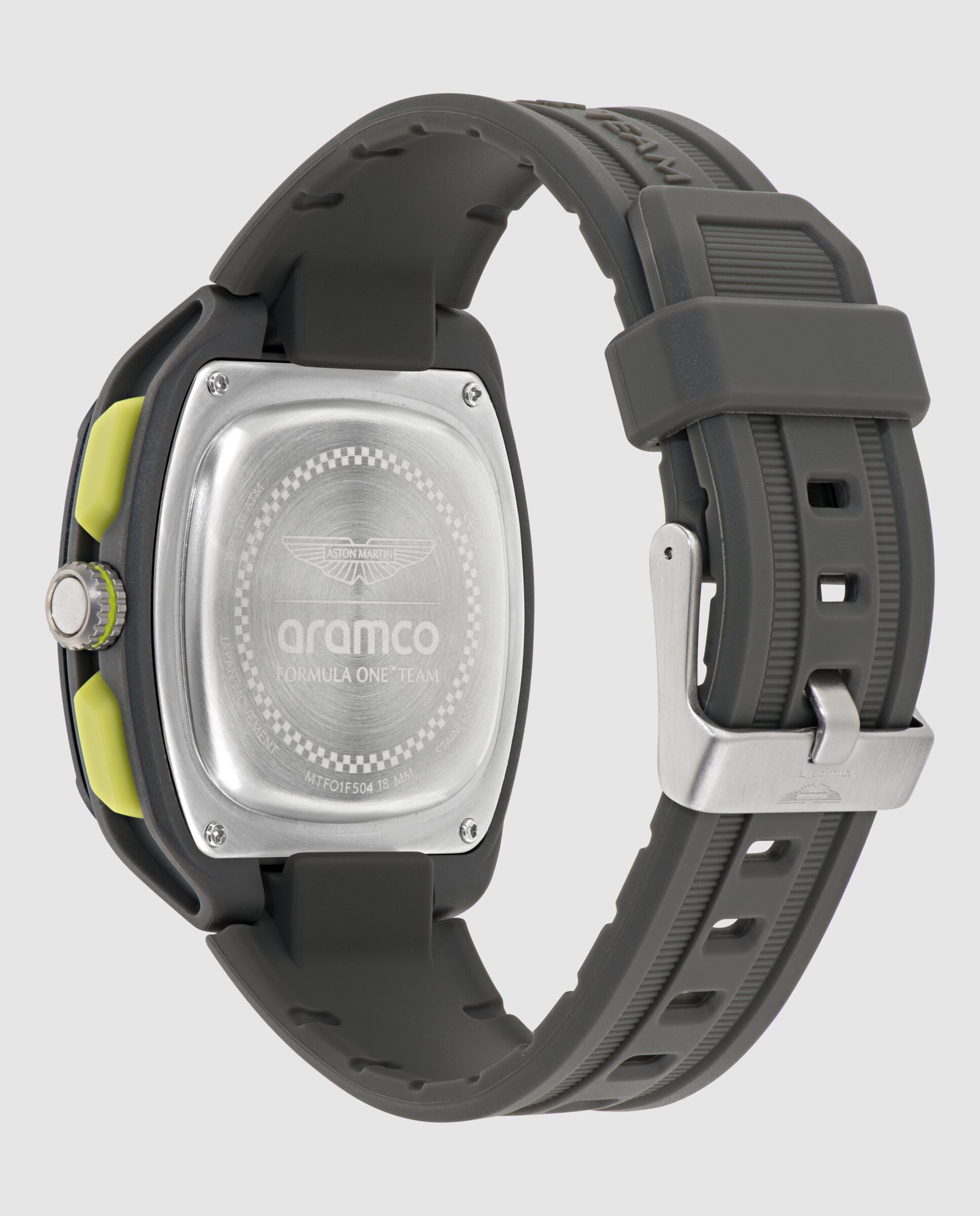Reloj de hombre ovrw formula 1 mtfo1f504 de silicona y correa - Aston Martin - Gris Gris-3