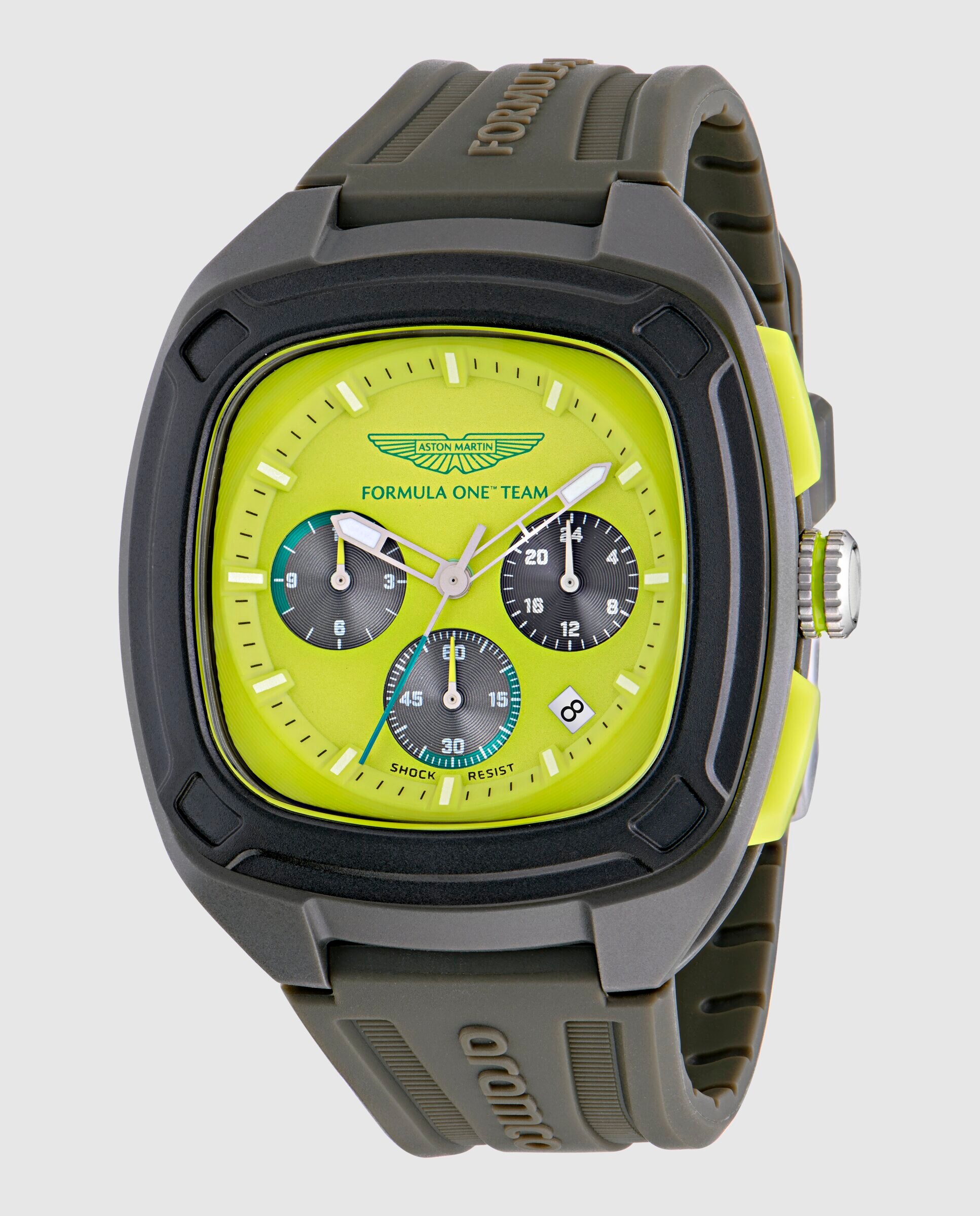 Reloj de hombre ovrw formula 1 mtfo1f504 de silicona y correa - Aston Martin - Gris Gris-4