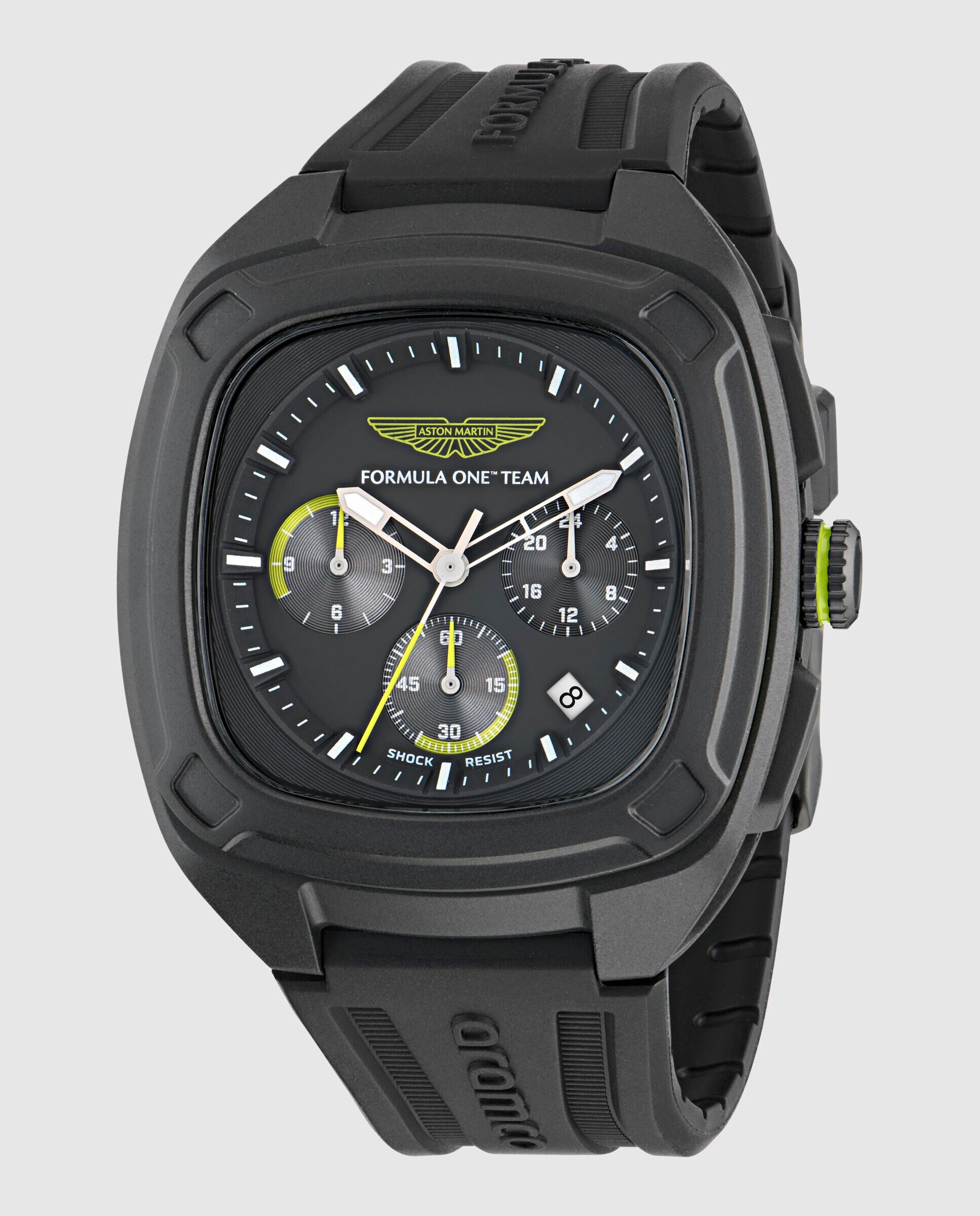 Reloj de hombre ovrw formula 1 mtfo1f505 de silicona y correa negra - Aston Martin - Negro Negro-4