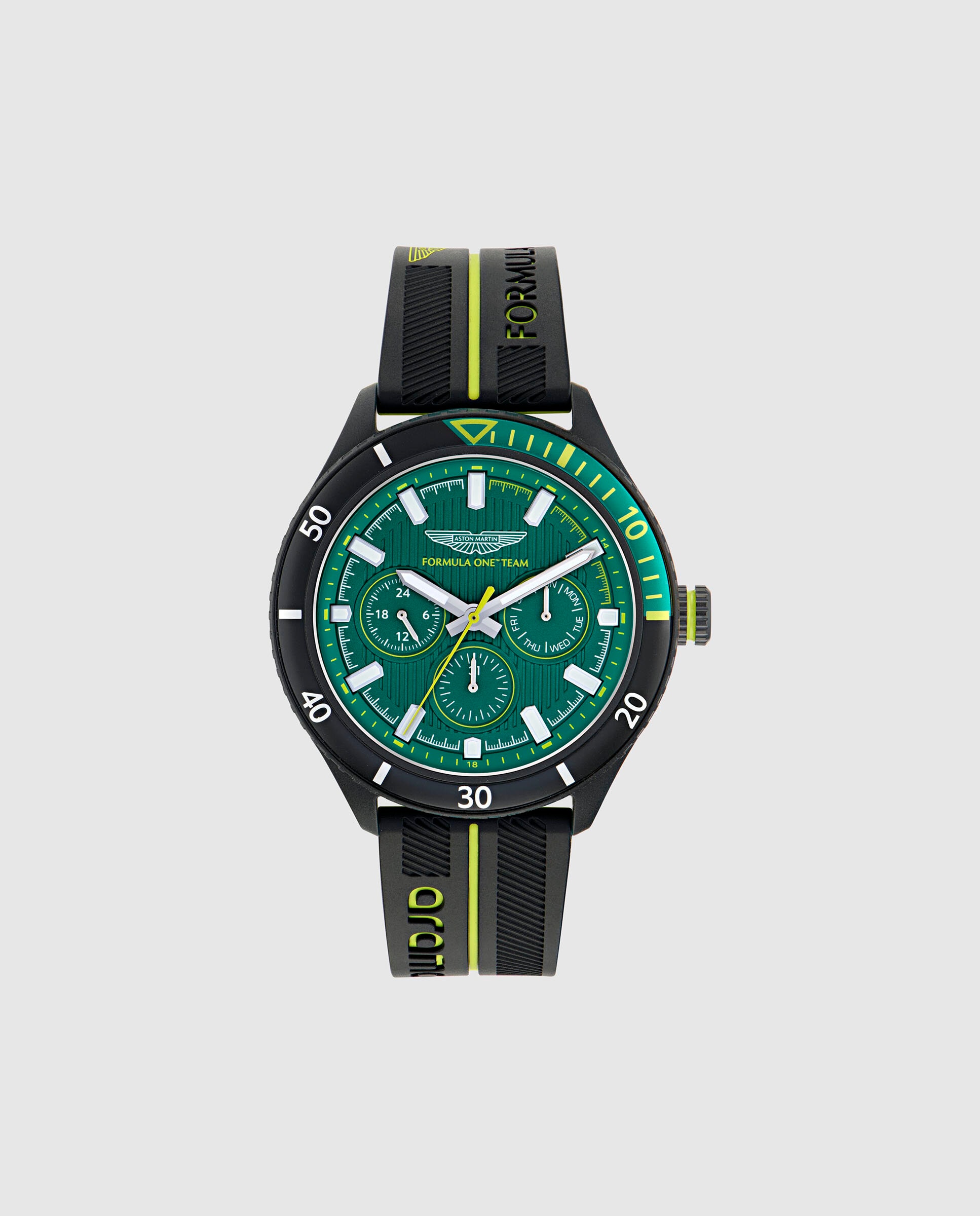 Imagen 0 de Reloj de hombre pitw formula 1 mtfp1f503 de silicona y correa negra Negro
