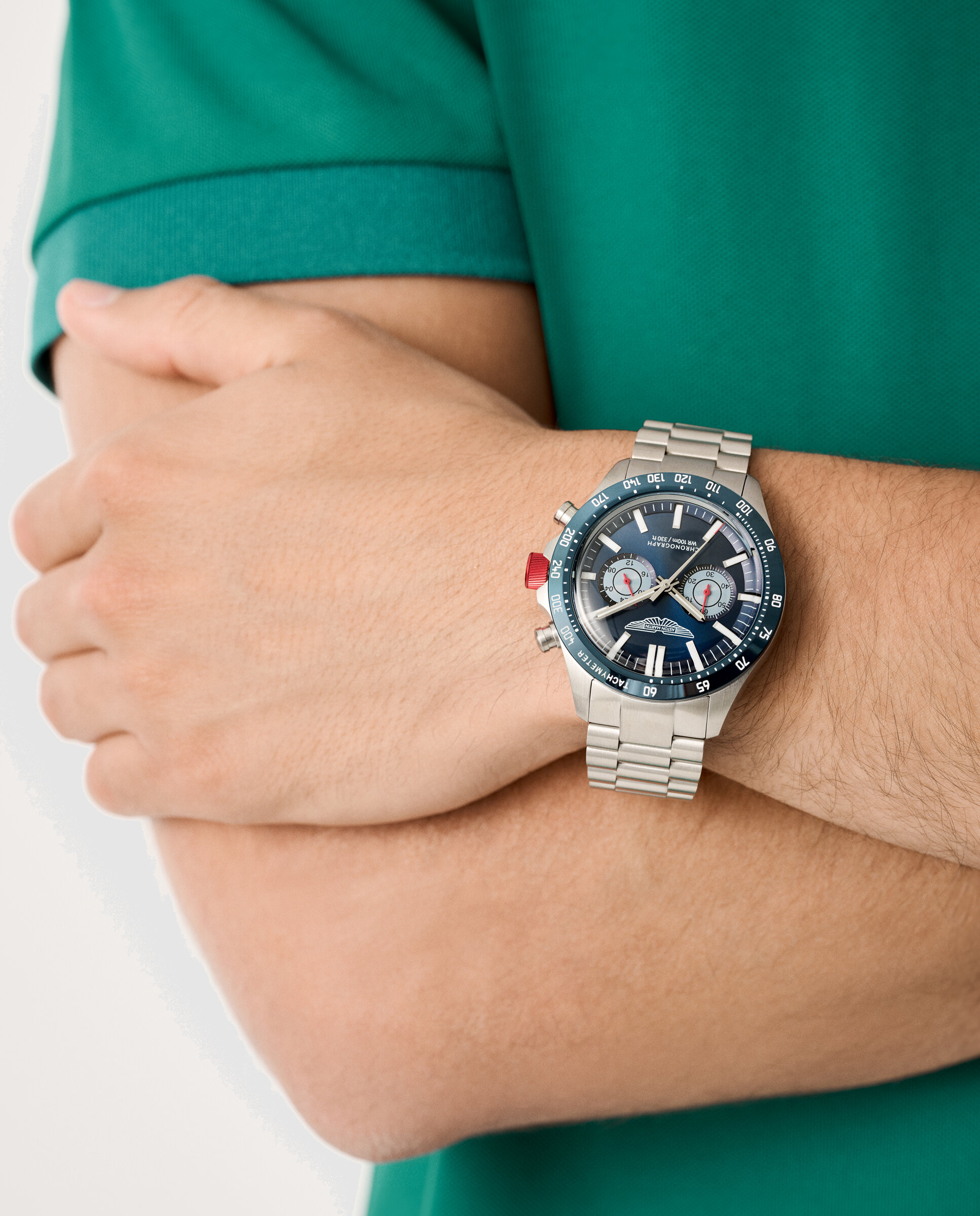 Reloj de hombre spt icon mtis1f501 de acero y correa plateada - Aston Martin - Plata Plata-5