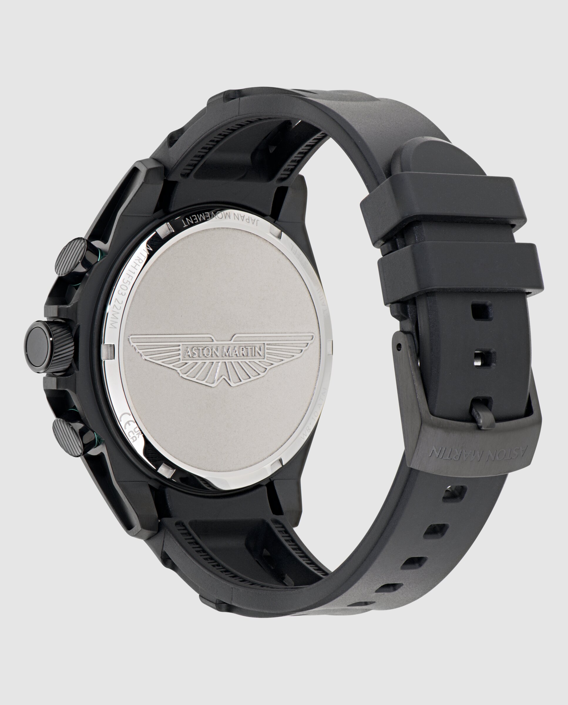 Reloj de hombre hlc icon mtrh1f503 de silicona y correa negra - Aston Martin - Negro Negro-3