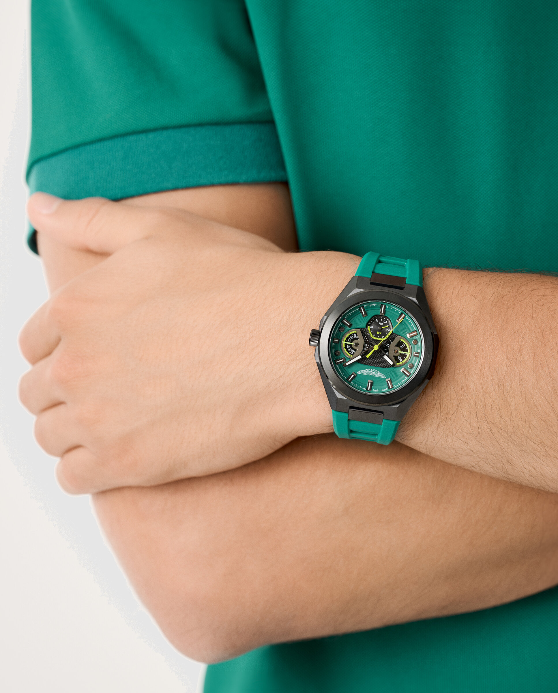 Reloj de hombre tks thrill mtri1f503 de silicona y correa - Aston Martin - Verde Verde-5