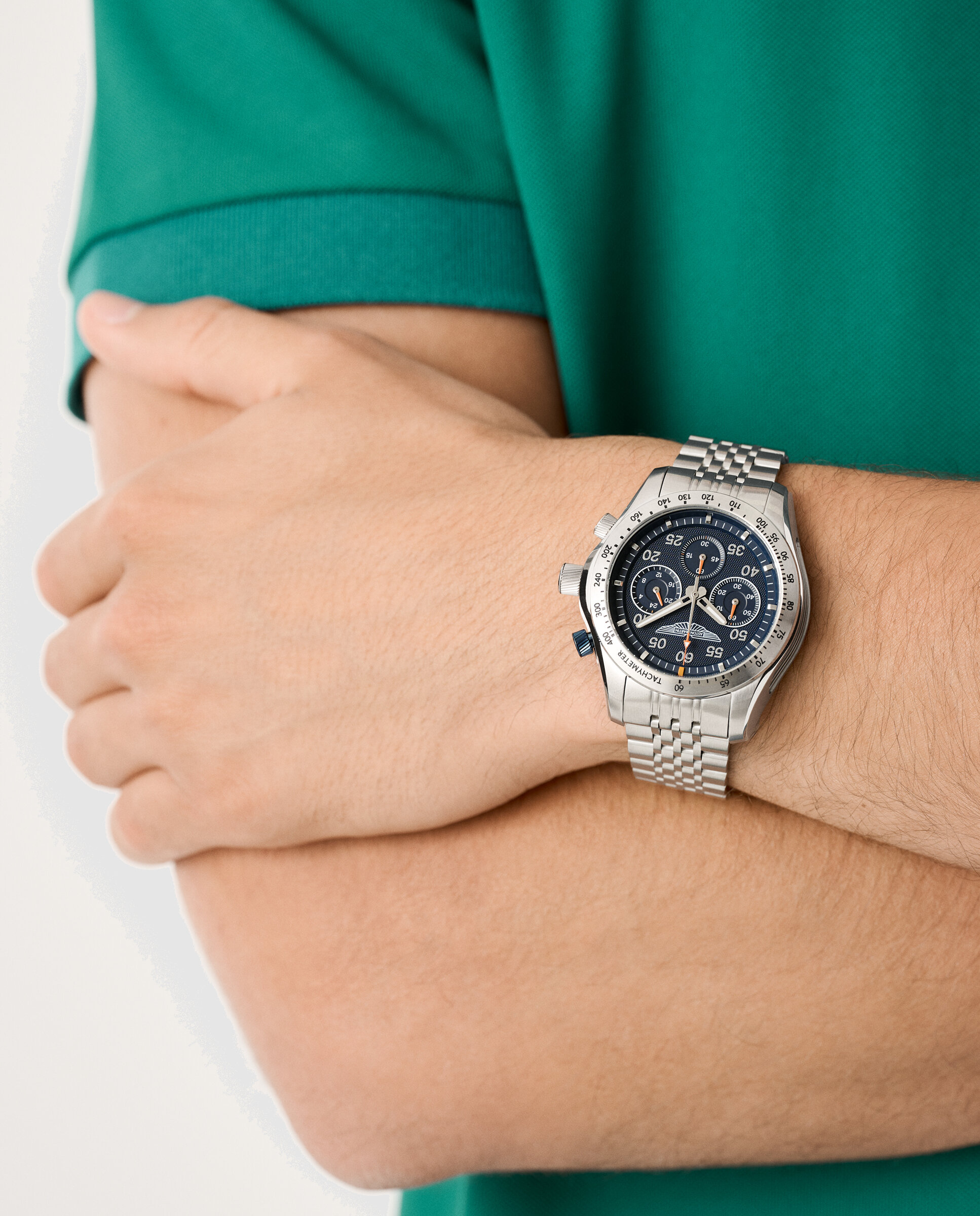 Reloj de hombre sgt thrill mtrs1f503 de acero y correa plateada - Aston Martin - Plata Plata-5