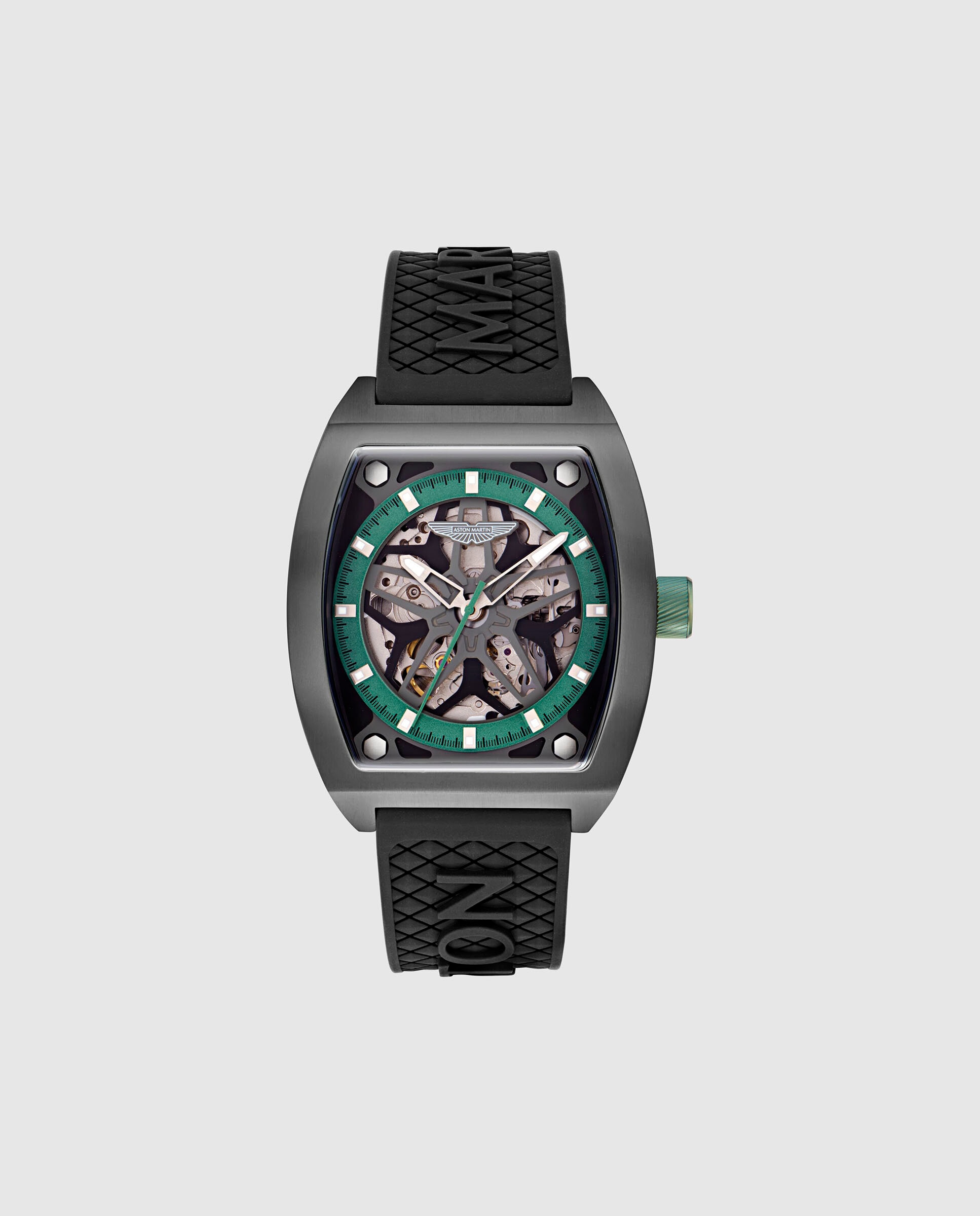 Imagen 0 de Reloj de hombre trg thrill mtrt1f502 automático de silicona y correa negra Negro