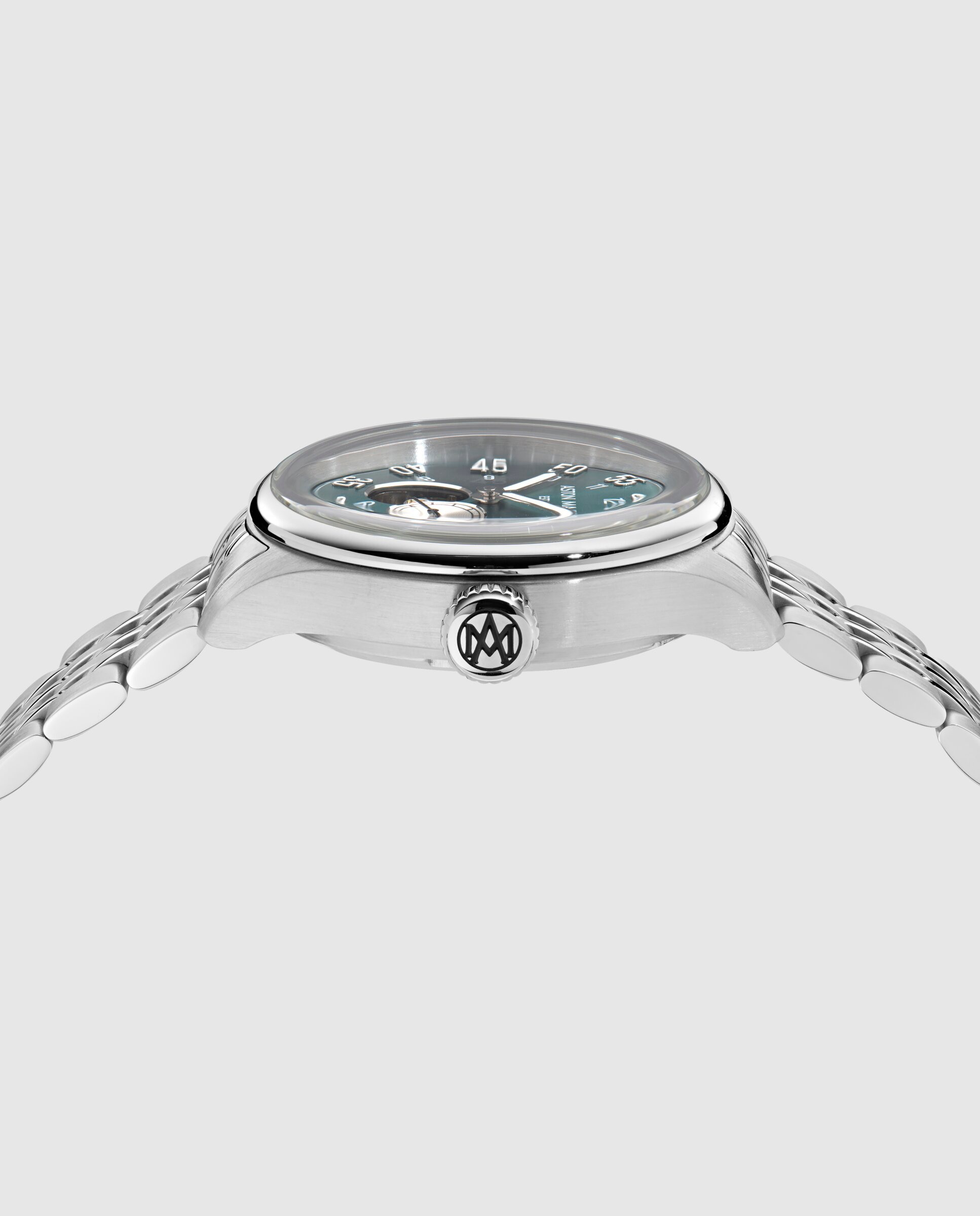 Reloj de hombre ts1 timeless mtts1f504 automático de acero y correa plateada - Aston Martin - Plata Plata-2