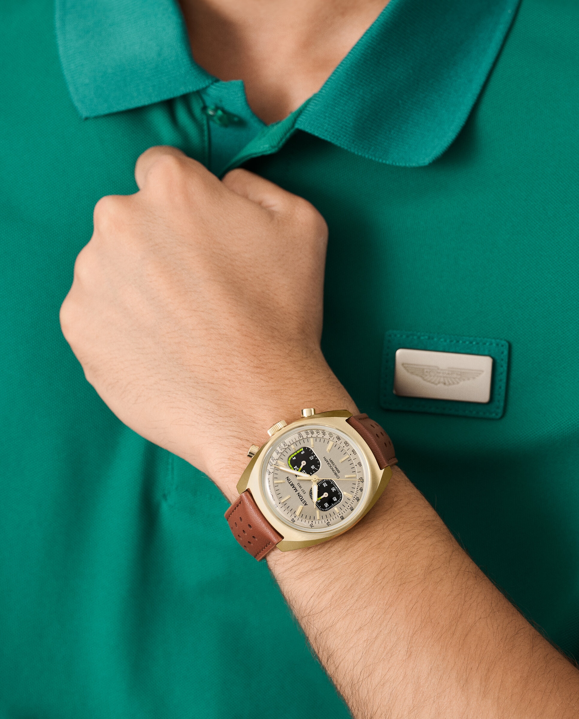 Reloj de hombre ts2 timeless mtts2f502 de piel y correa - Aston Martin - Marrón Marrón-5