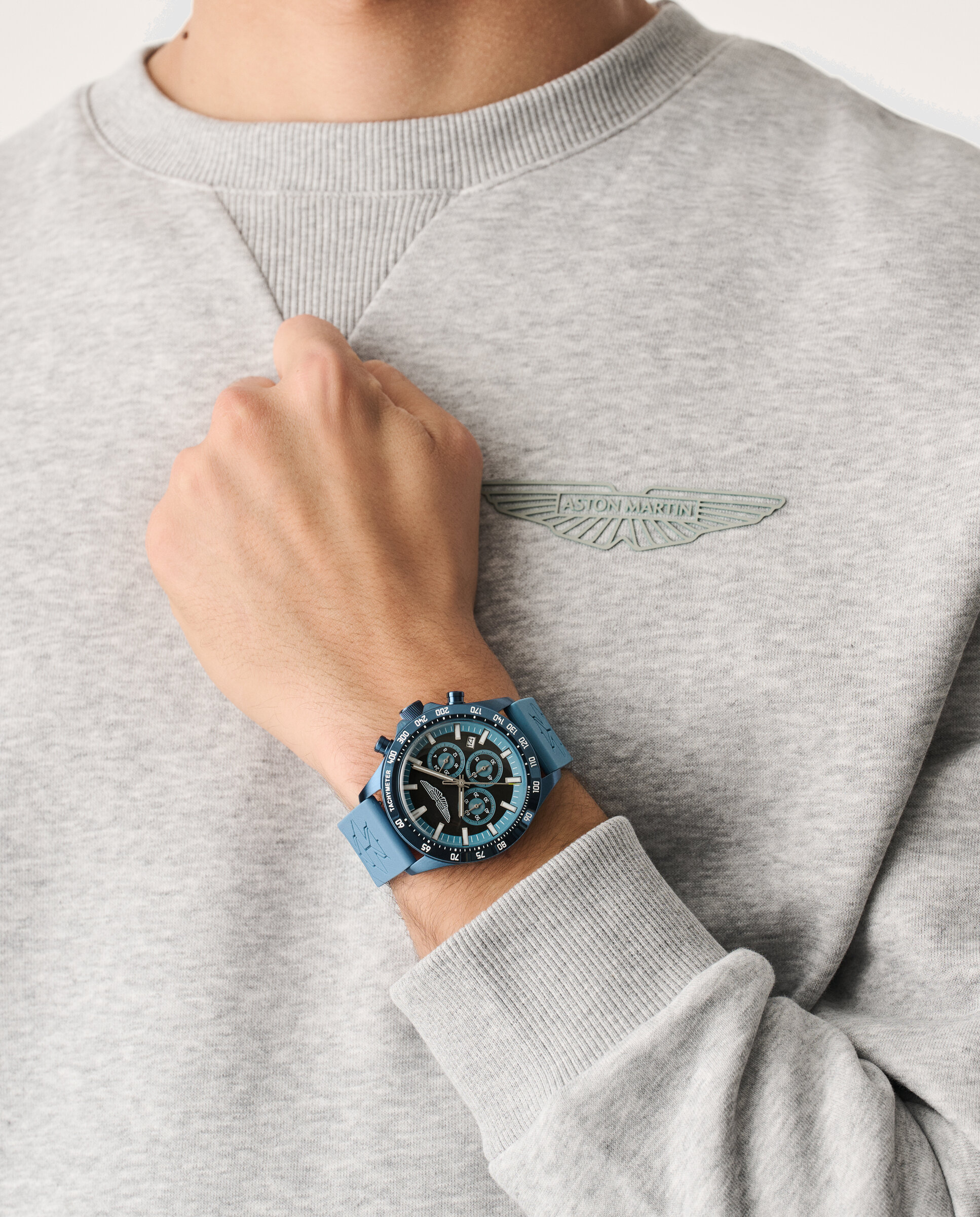 Reloj de hombre spt icon mtis2s604 de silicona y correa - Aston Martin - Azul Azul-3