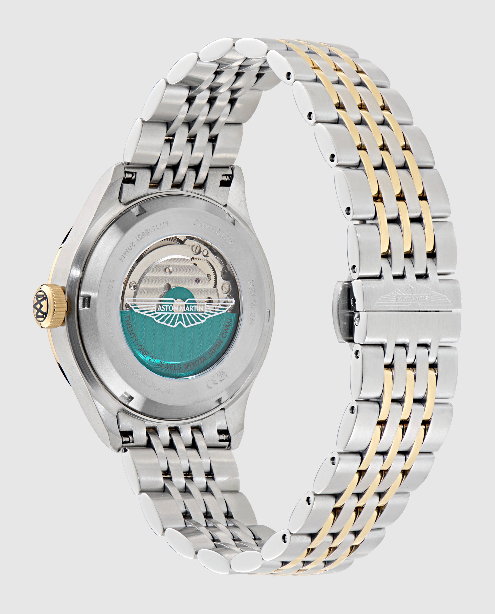 Reloj de hombre ts1 timeless mtts1s601 automático de acero y correa plateada - Aston Martin - Plata Plata-3
