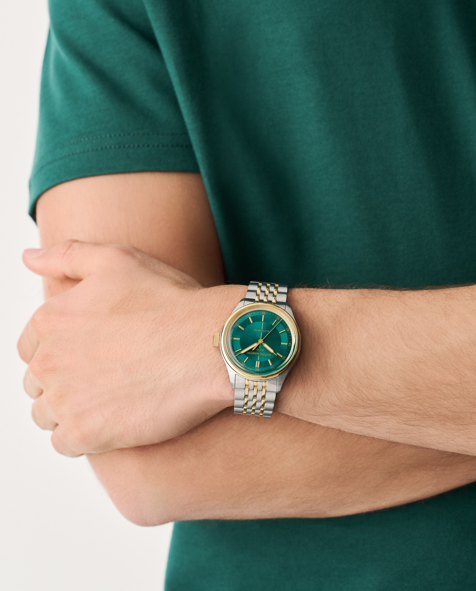 Reloj de hombre ts1 timeless mtts1s601 automático de acero y correa plateada - Aston Martin - Plata Plata-4