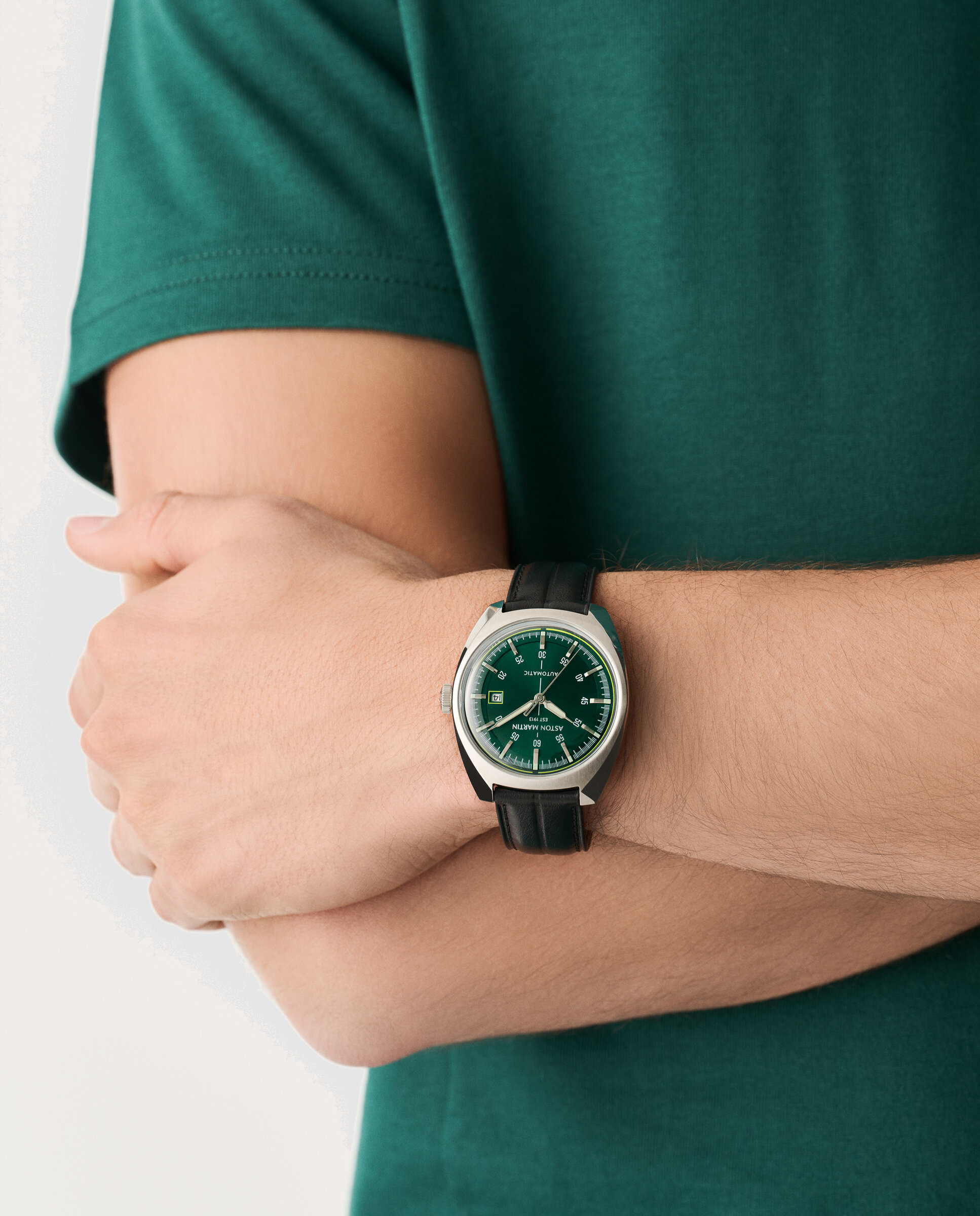 Imagen 4 de Reloj de hombre ts2 timeless mtts2s603 automático de piel y correa negra - Aston Martin - Negro Negro