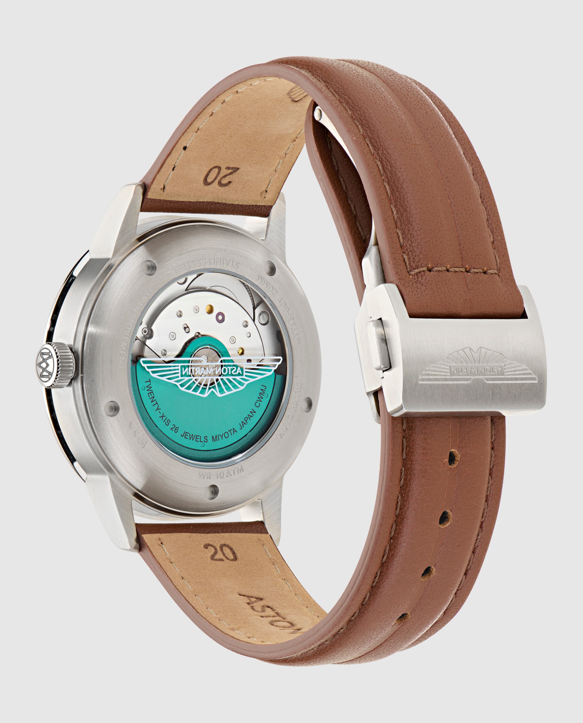 Reloj de hombre ts3 timeless mtts3f602 automático de piel - Aston Martin - Marrón Marrón-2
