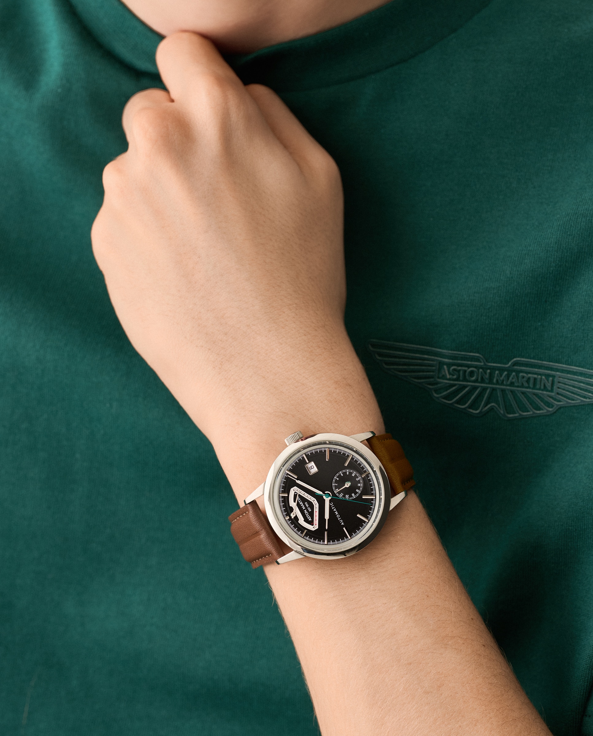 Reloj de hombre ts3 timeless mtts3f602 automático de piel - Aston Martin - Marrón Marrón-3