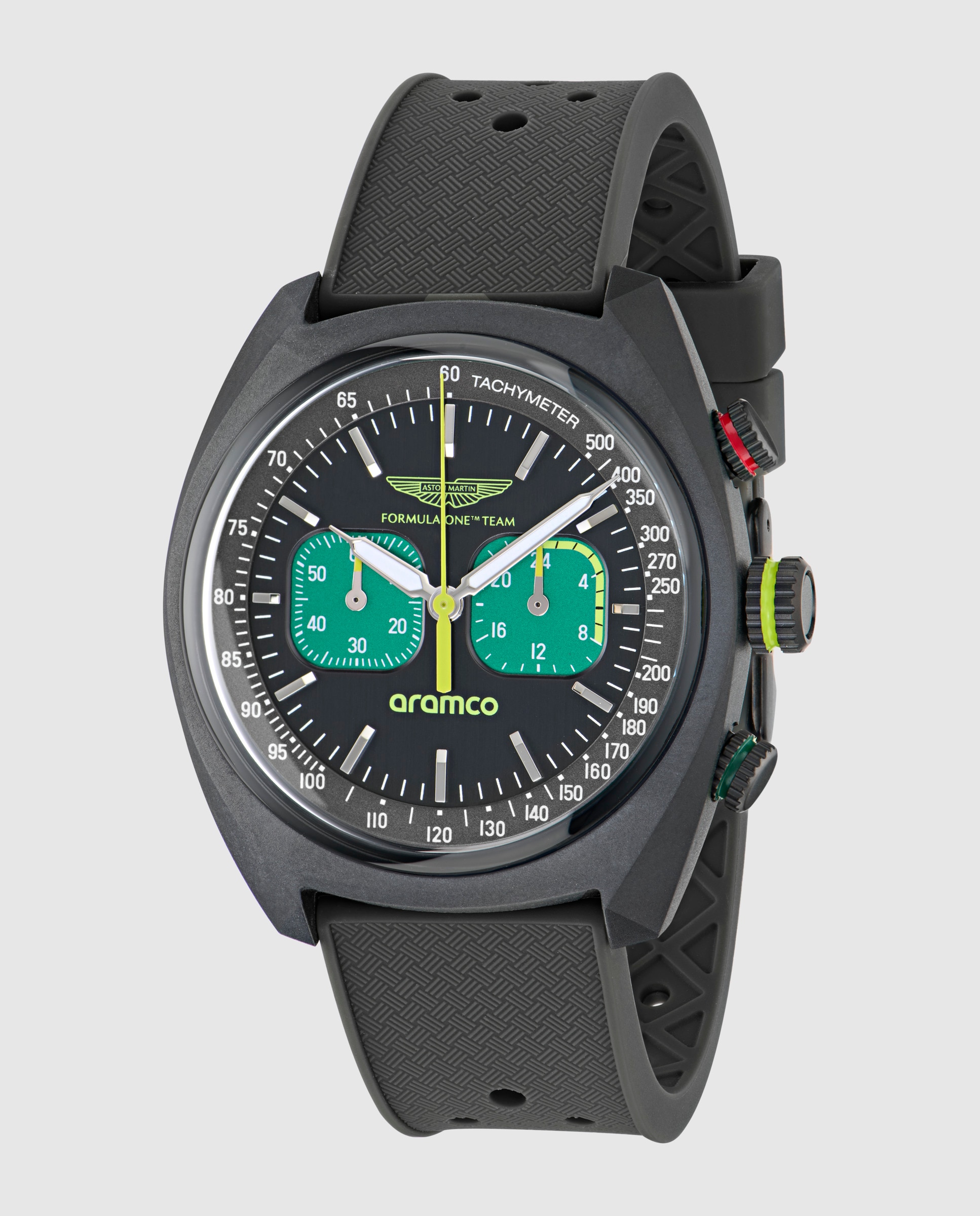 Imagen 4 de Reloj de hombre dwf formula one team mtfd2f602 de silicona - Aston Martin - Negro Negro