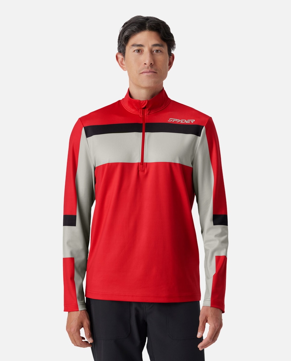 Camiseta térmica de hombre PODIUM Spyder - Rojo Rojo-1