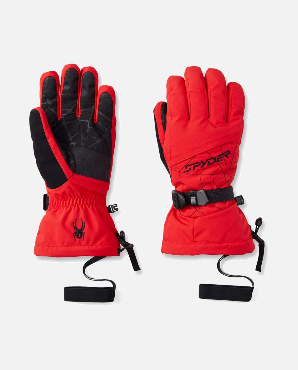 Guante de esquí y snow de hombre OVERWEB Spyder - Rojo Rojo-1