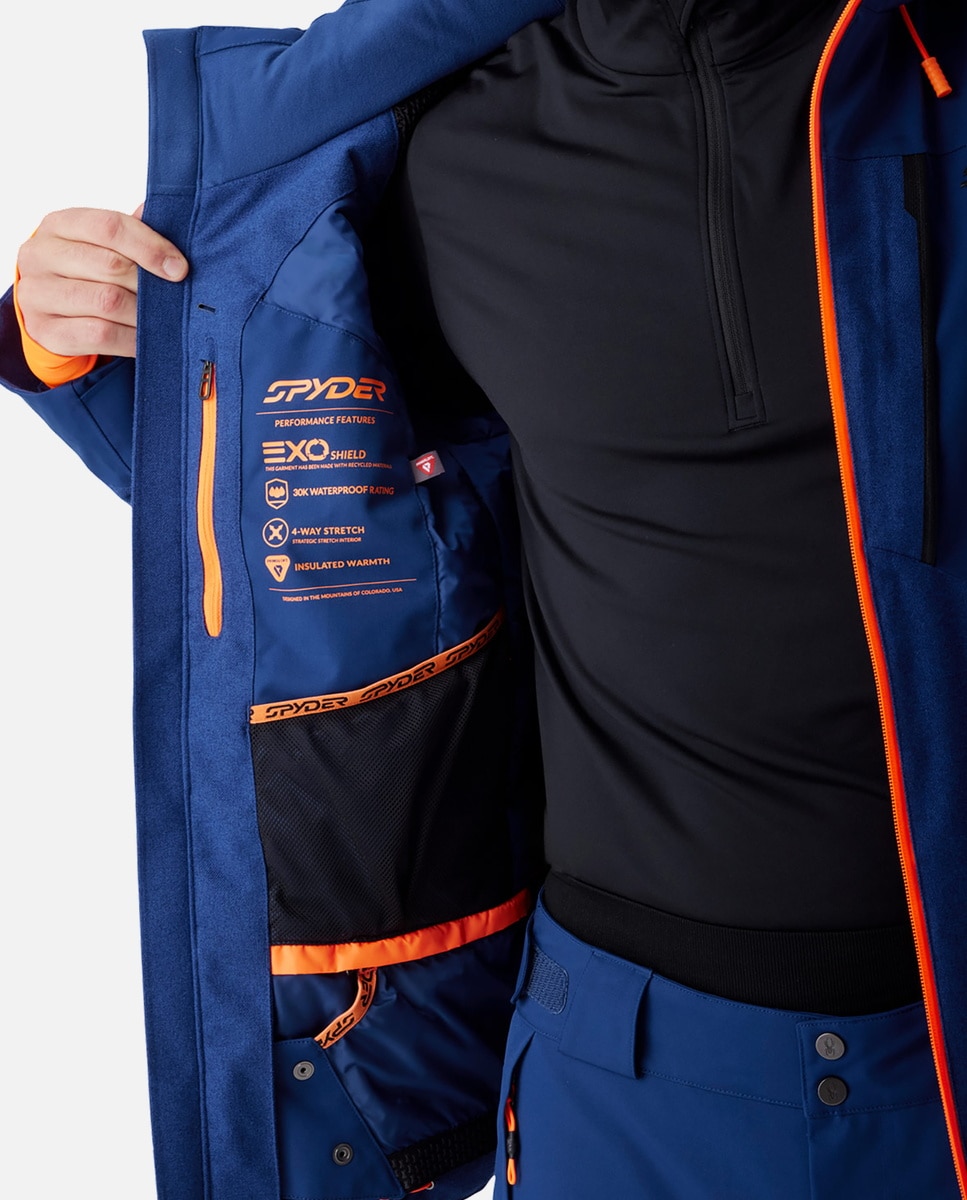 Chaqueta de esquí de hombre LEADER Spyder - Azul Azul-8