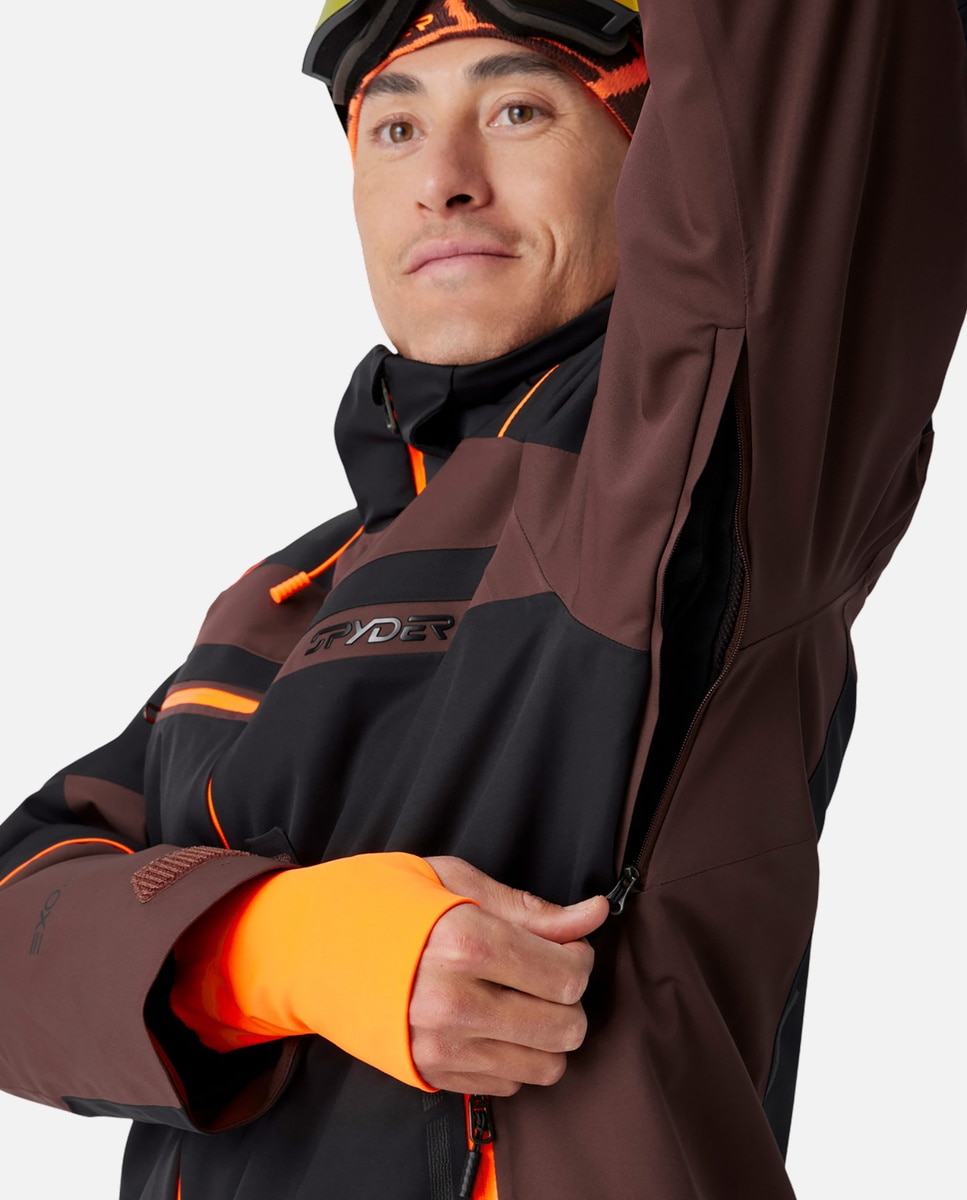 Chaqueta de esquí de hombre TITAN Spyder - Marrón Marrón-4