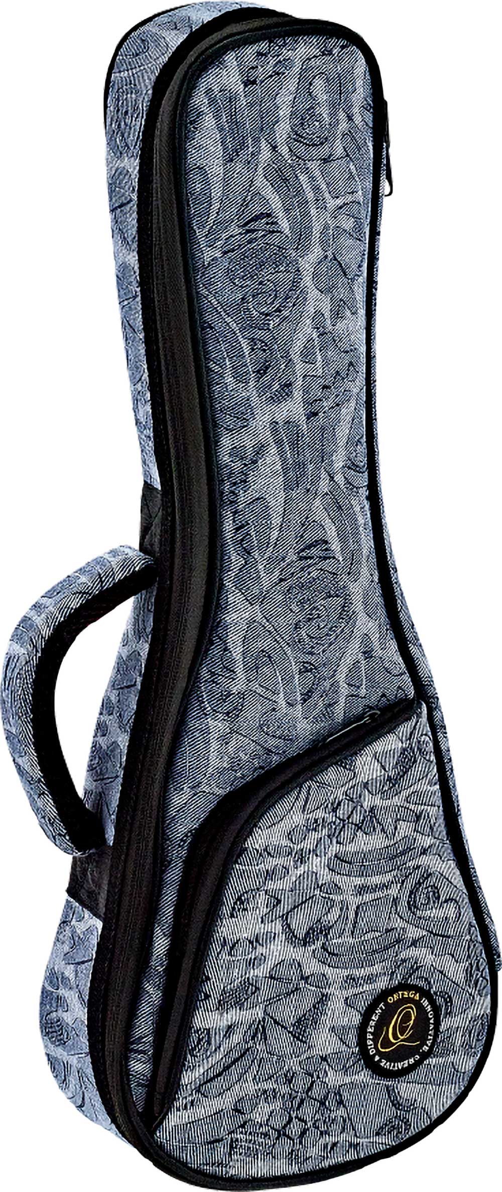 Funda para Ukelele soprano Ortega OUB-SO-BLJ - Gris Gris-1