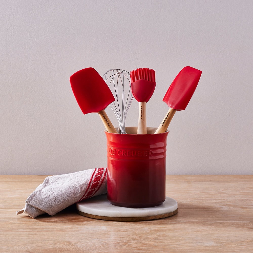 Bote para espátulas de cerámica de gres Le Creuset - Cereza Cereza-3
