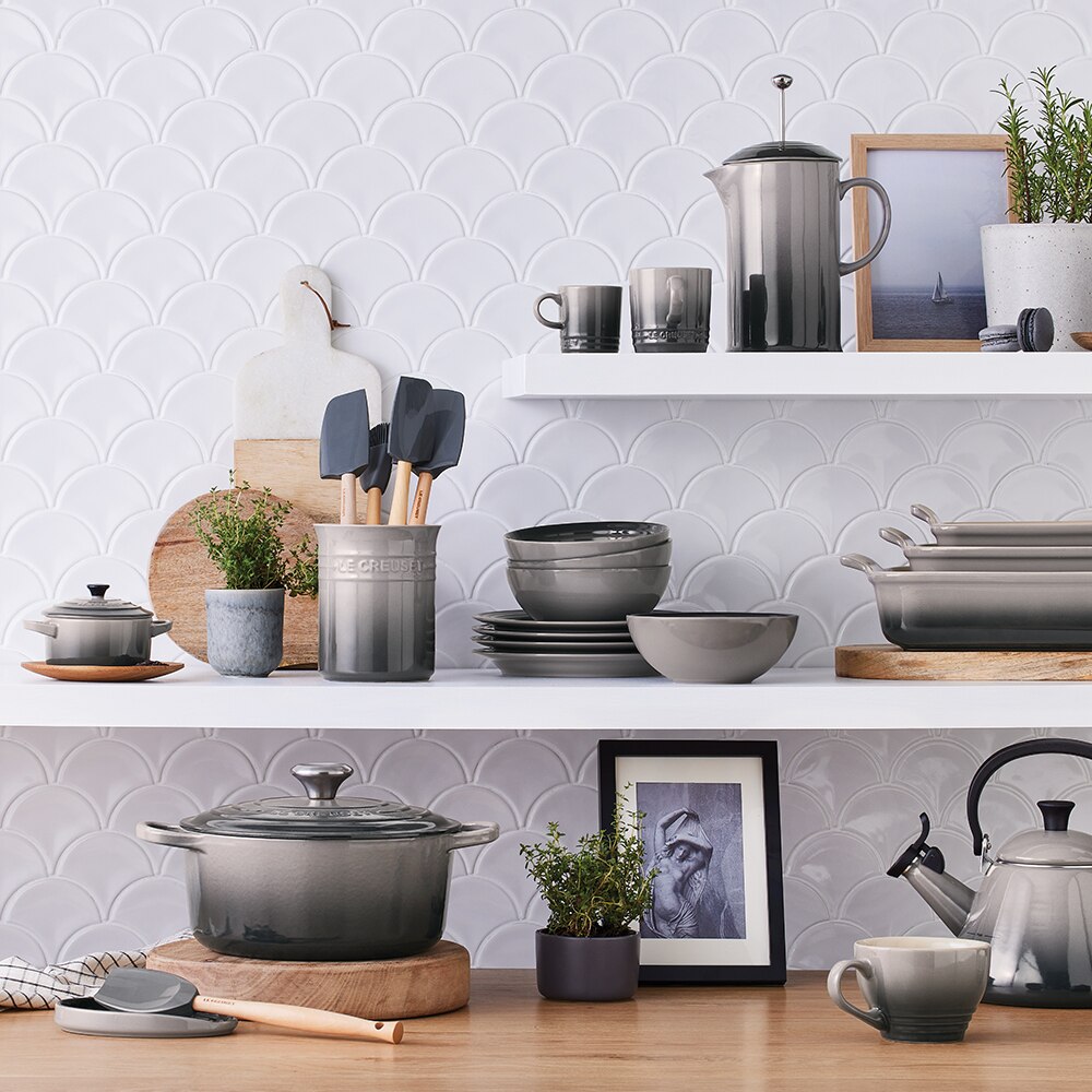 Bote para espátulas de cerámica de gres Le Creuset - Gris Gris-3