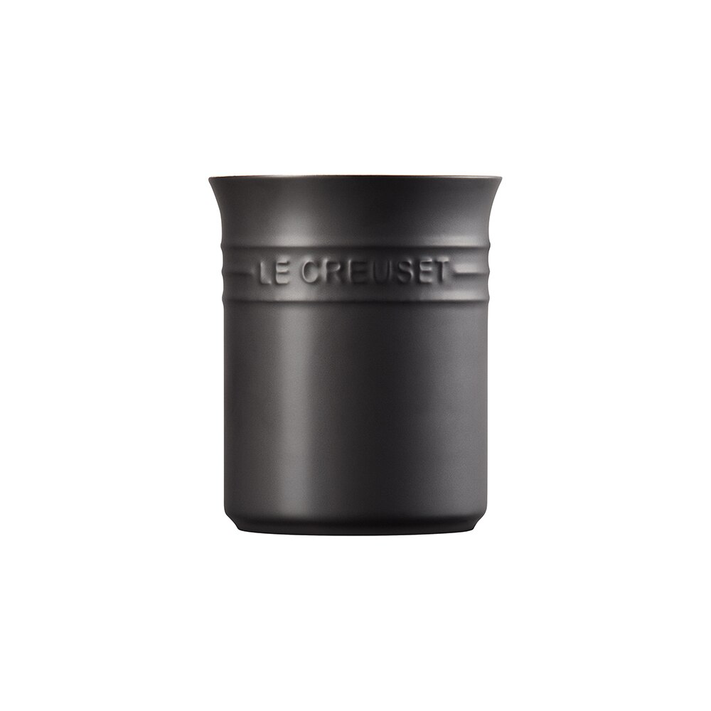 Bote para espátulas de cerámica de gres Le Creuset - Negro mate Negro mate-2