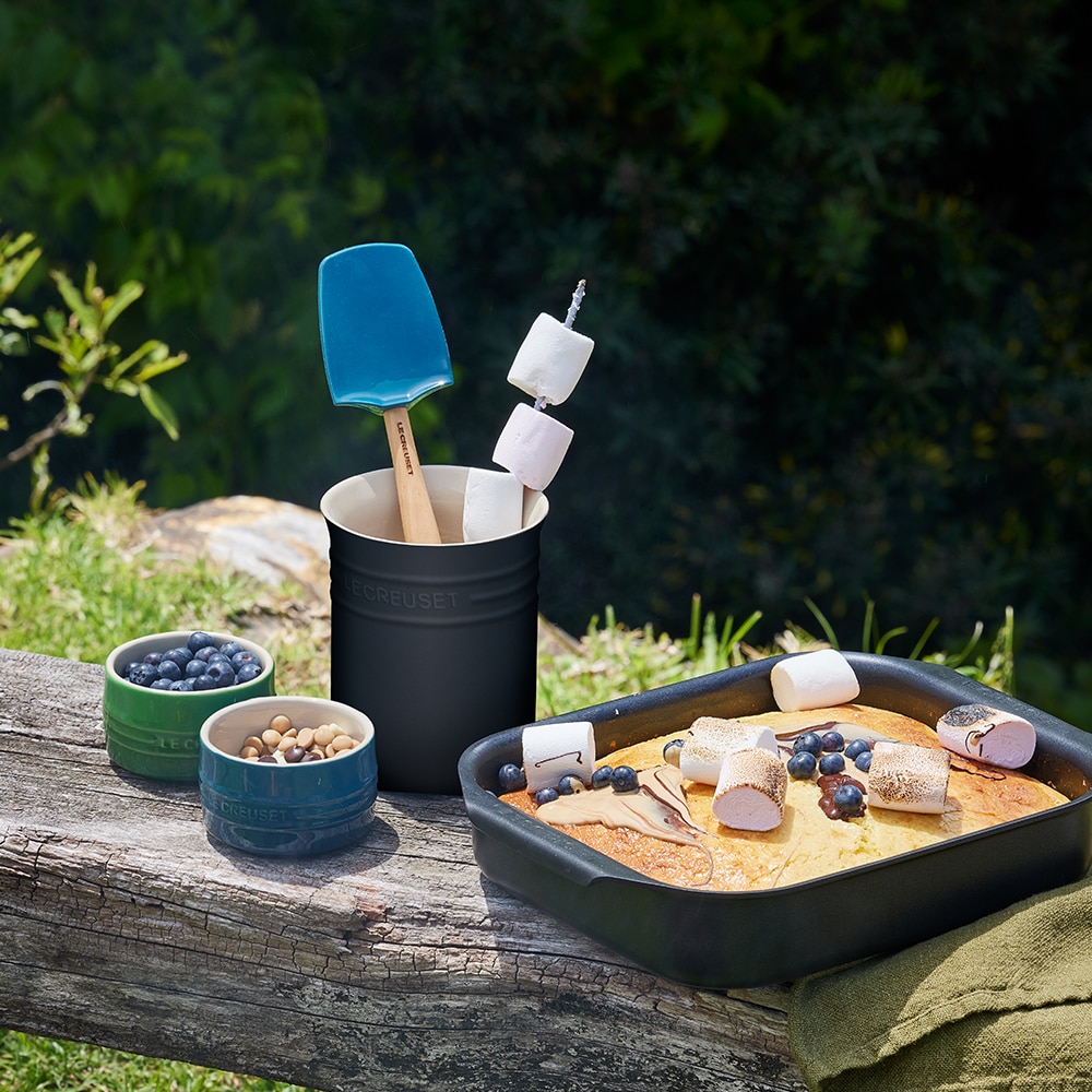 Bote para espátulas de cerámica de gres Le Creuset - Negro mate Negro mate-3
