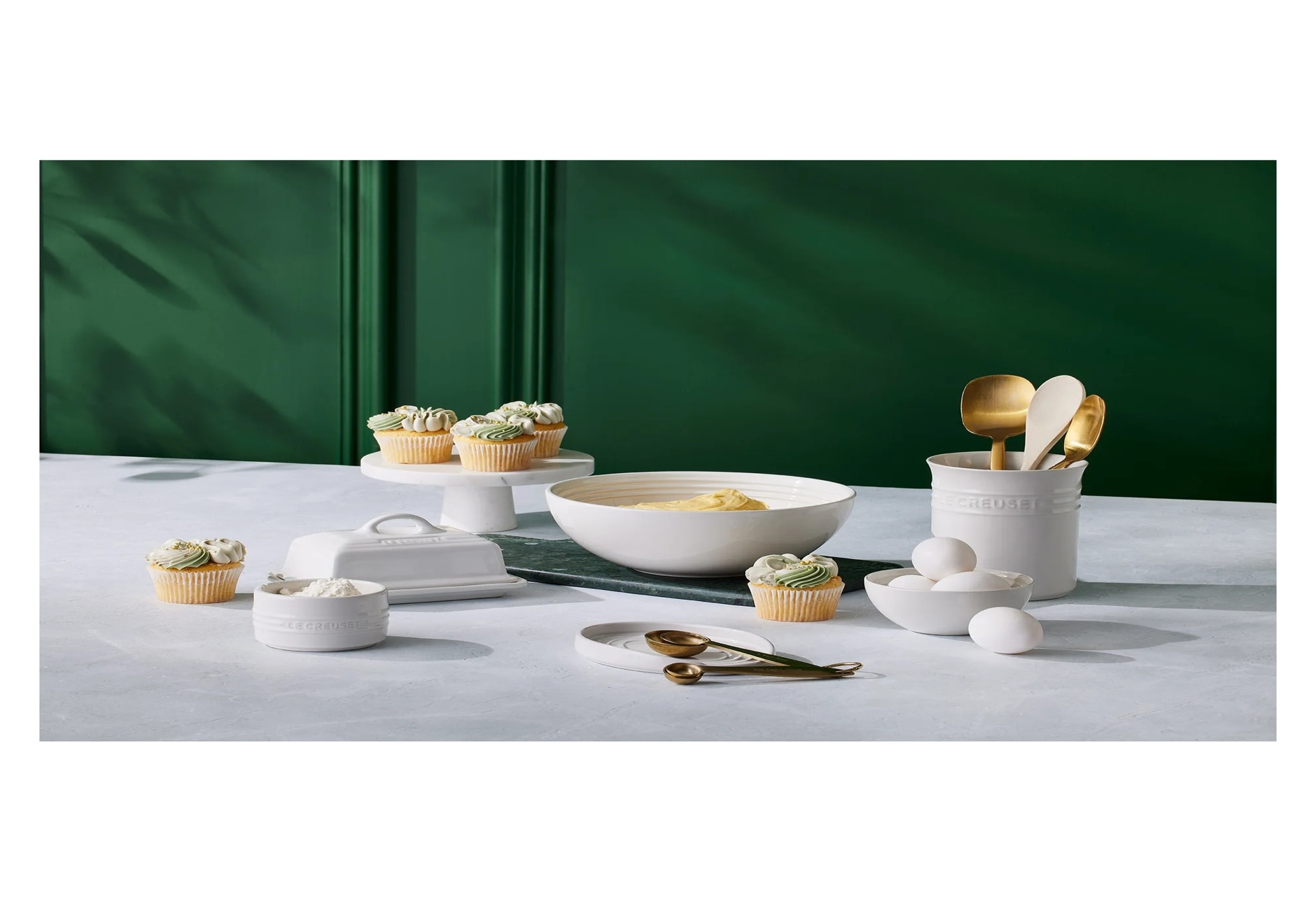 Bote para espátulas de cerámica de gres Le Creuset - Blanco Blanco-4