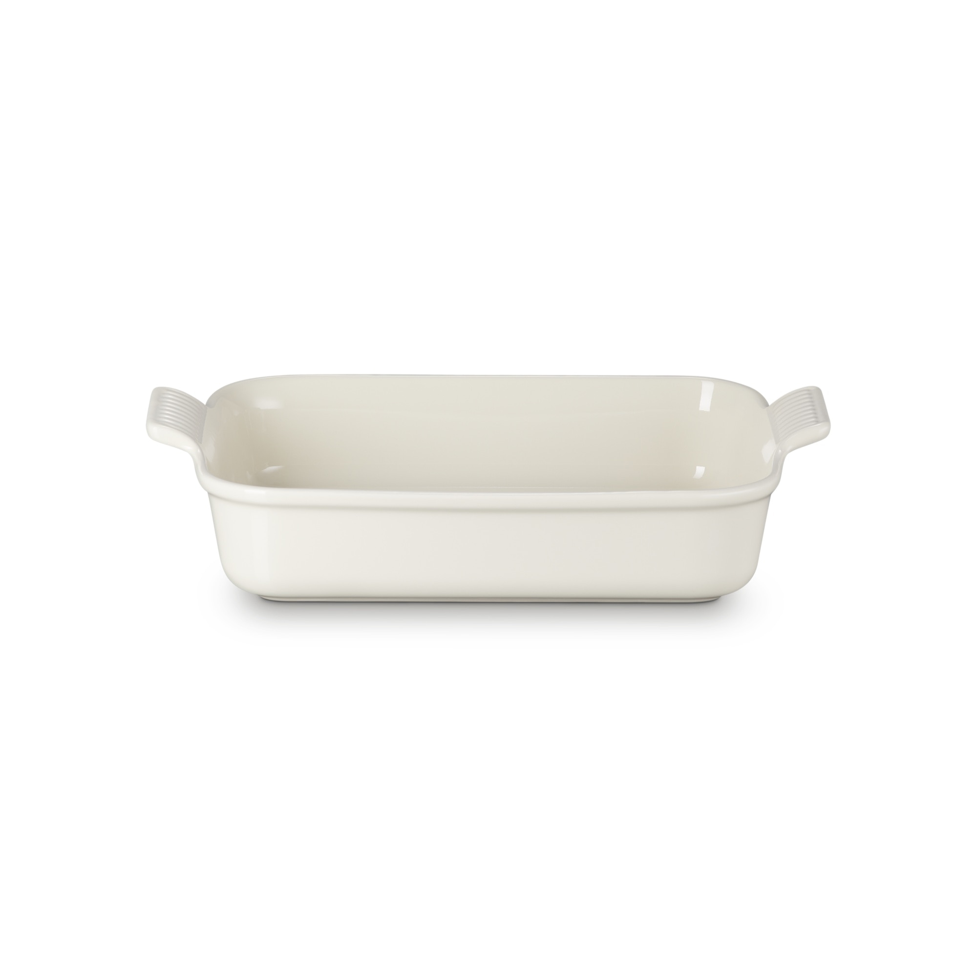 Bandeja rectangular Heritage de cerámica de gres Le Creuset - Crema 32 cm Crema-1