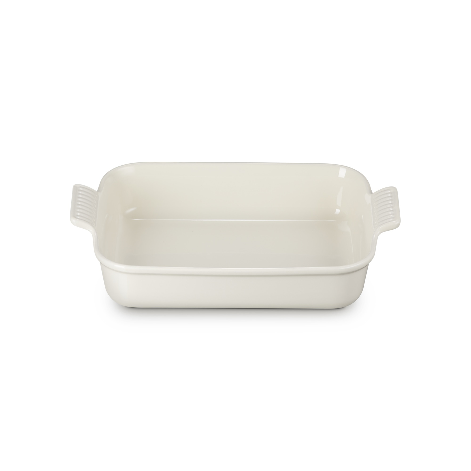 Bandeja rectangular Heritage de cerámica de gres Le Creuset - Crema 32 cm Crema-2