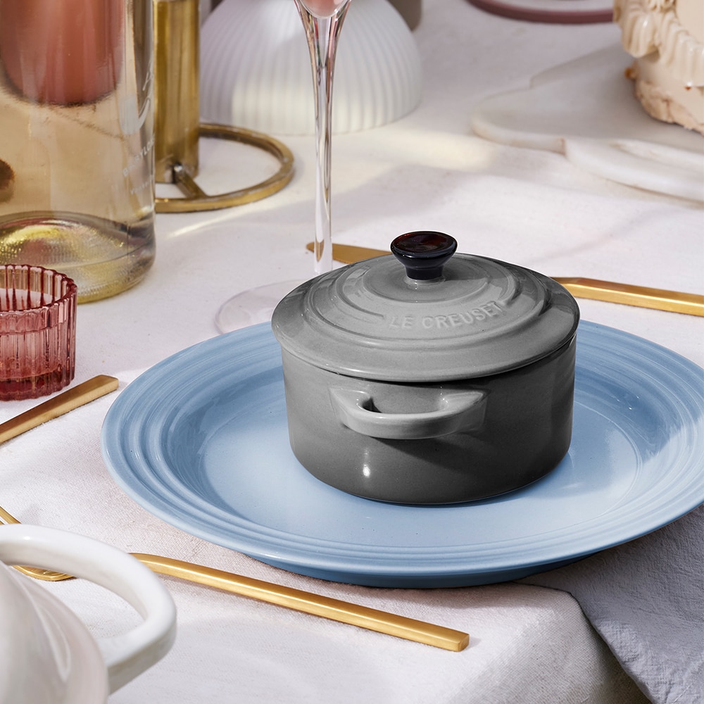 Mini cocotte cerámica de gres Le Creuset - Gris Gris-3