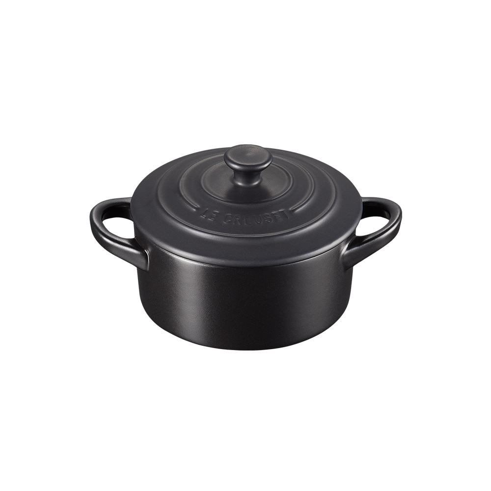 Mini cocotte cerámica de gres Le Creuset - Negro mate Negro mate-1