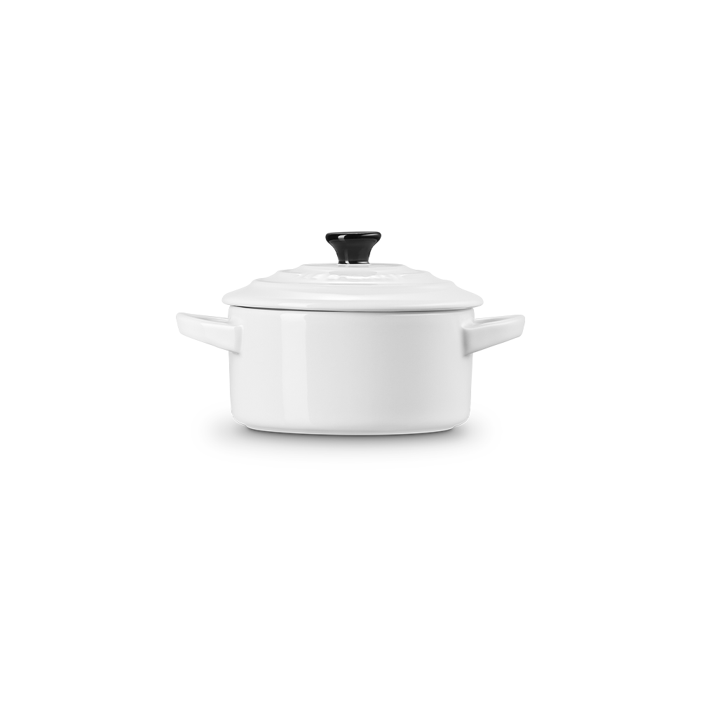 Mini cocotte cerámica de gres Le Creuset - Blanco Blanco-2