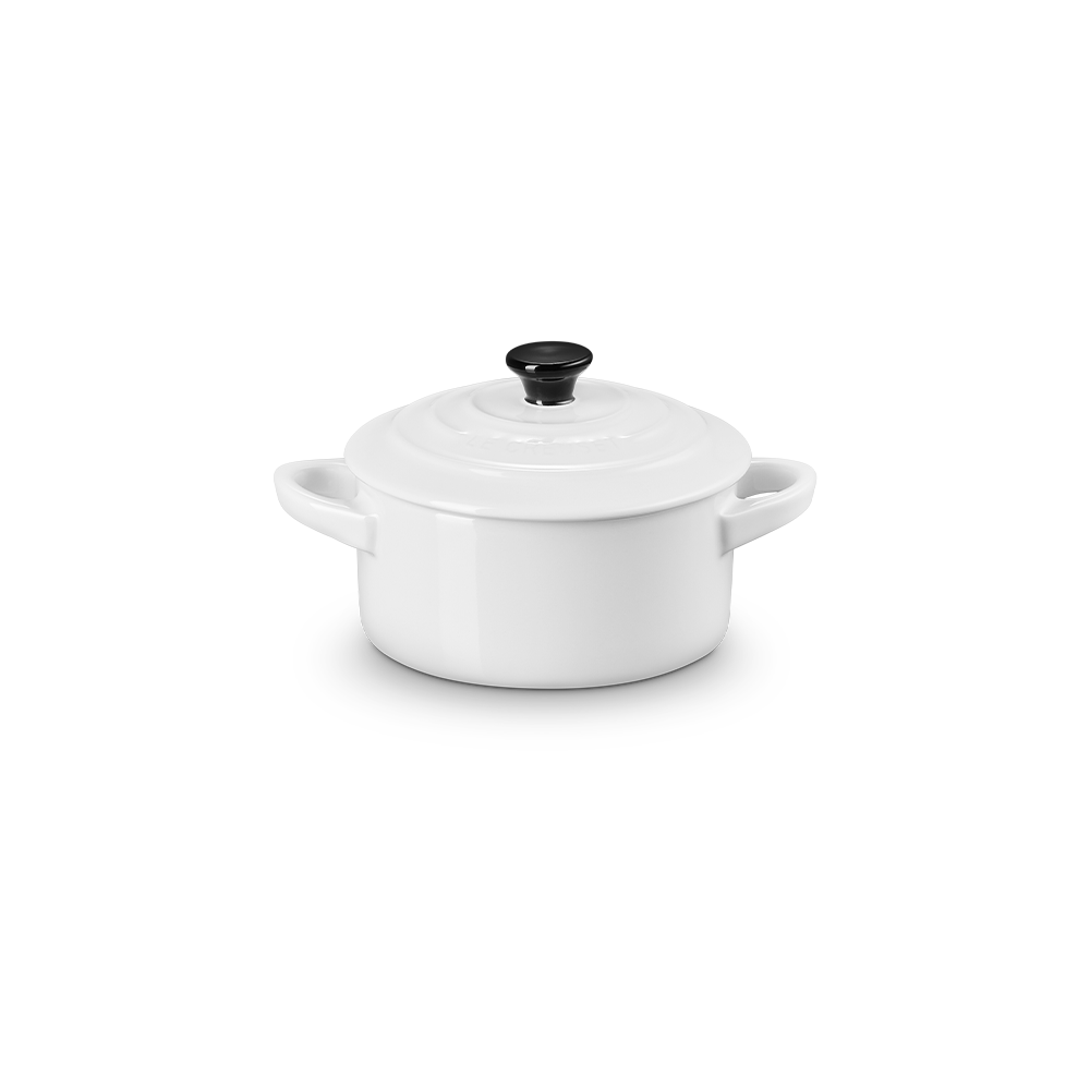 Mini cocotte cerámica de gres Le Creuset - Blanco Blanco-3