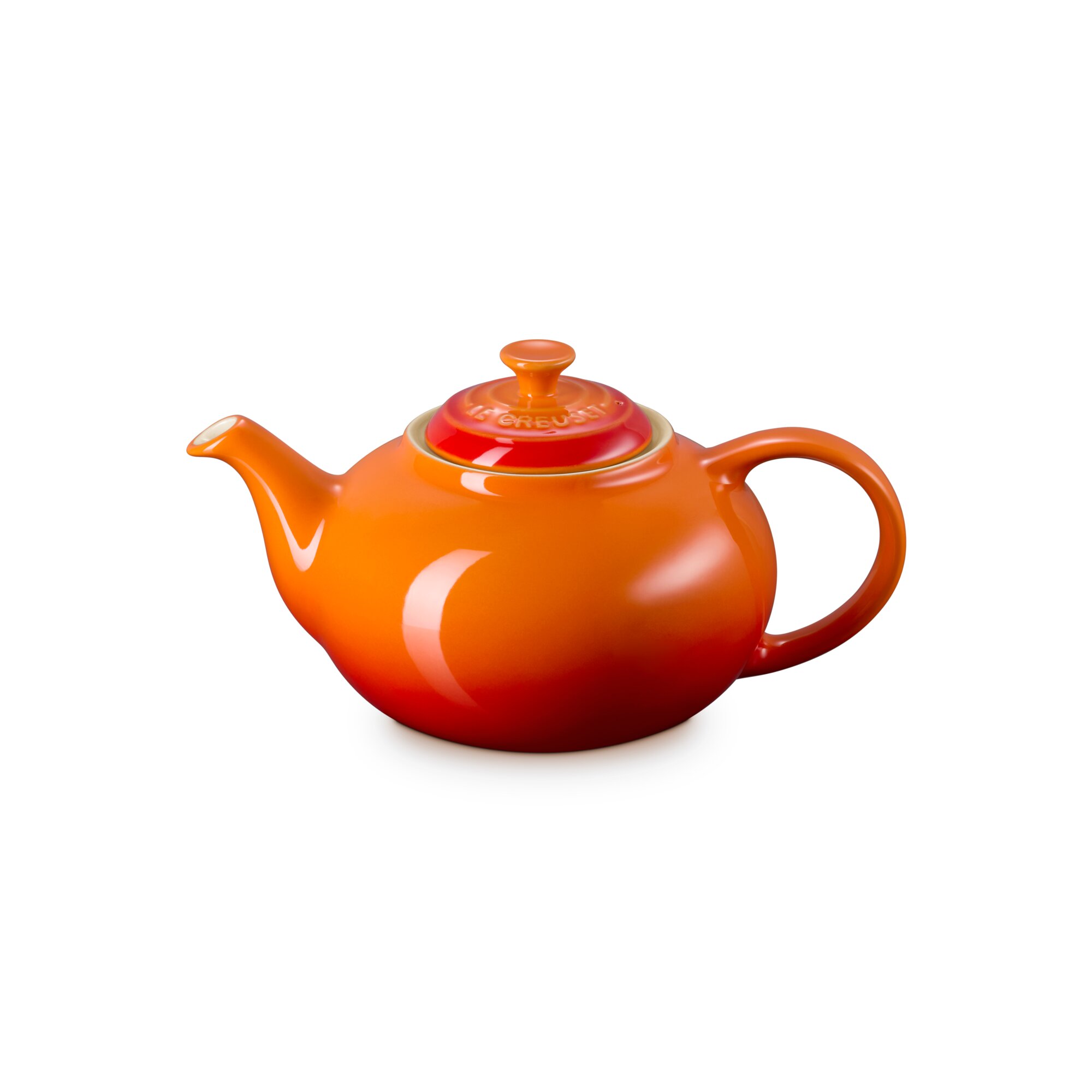 Tetera clásica de cerámica gres Le Creuset - Naranja Naranja-1