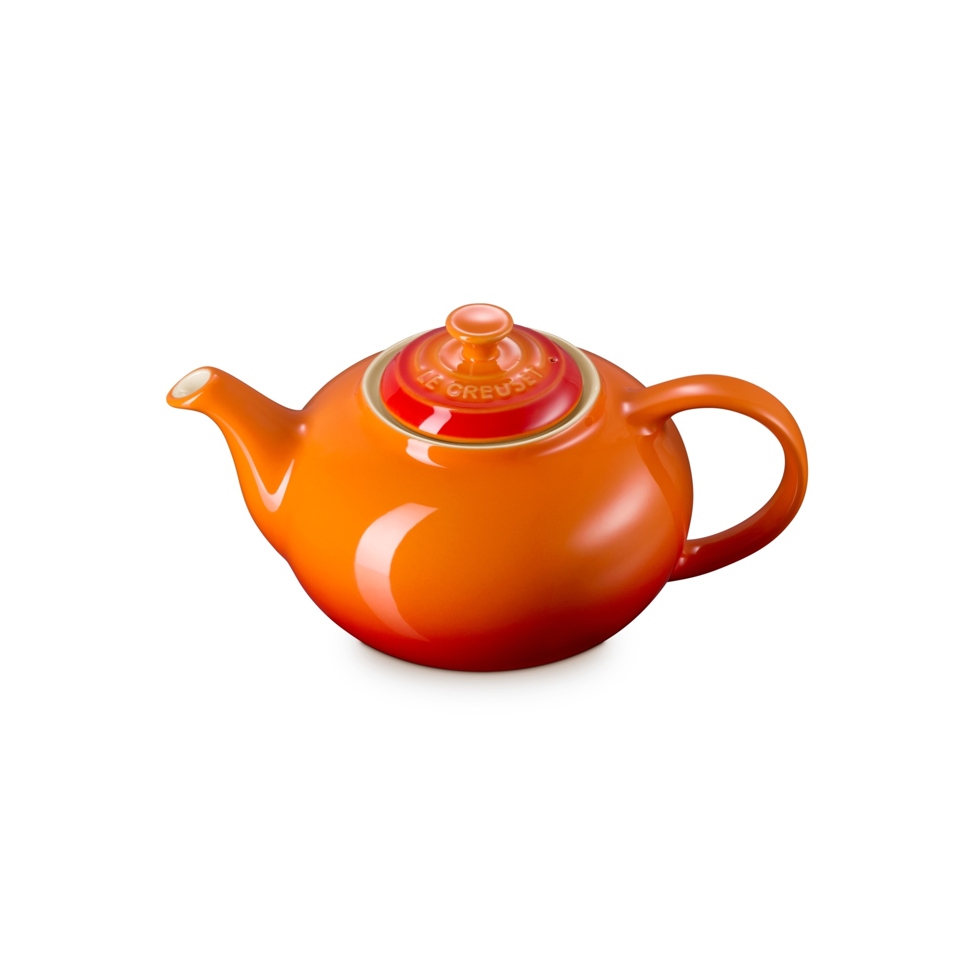 Tetera clásica de cerámica gres Le Creuset - Naranja Naranja-2
