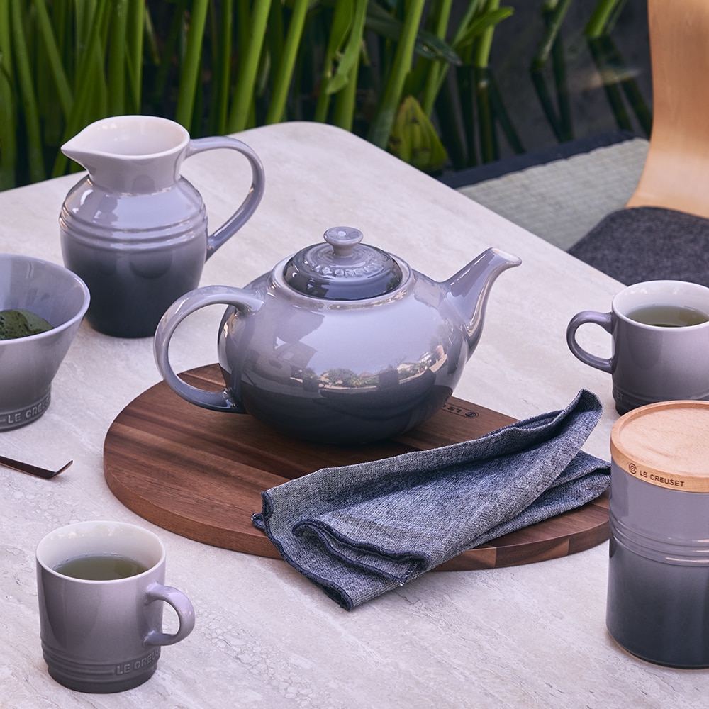 Tetera clásica de cerámica gres Le Creuset - Gris Gris-3