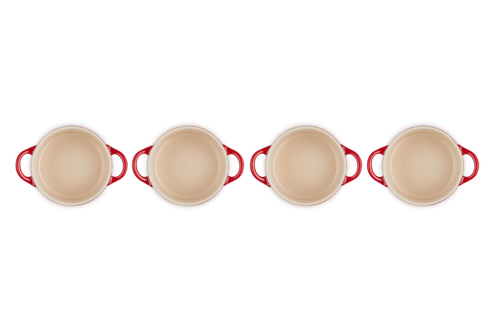 Set de 4 mini cocottes de cerámica de gres Le Creuset - Cereza 10 cm Cereza-3