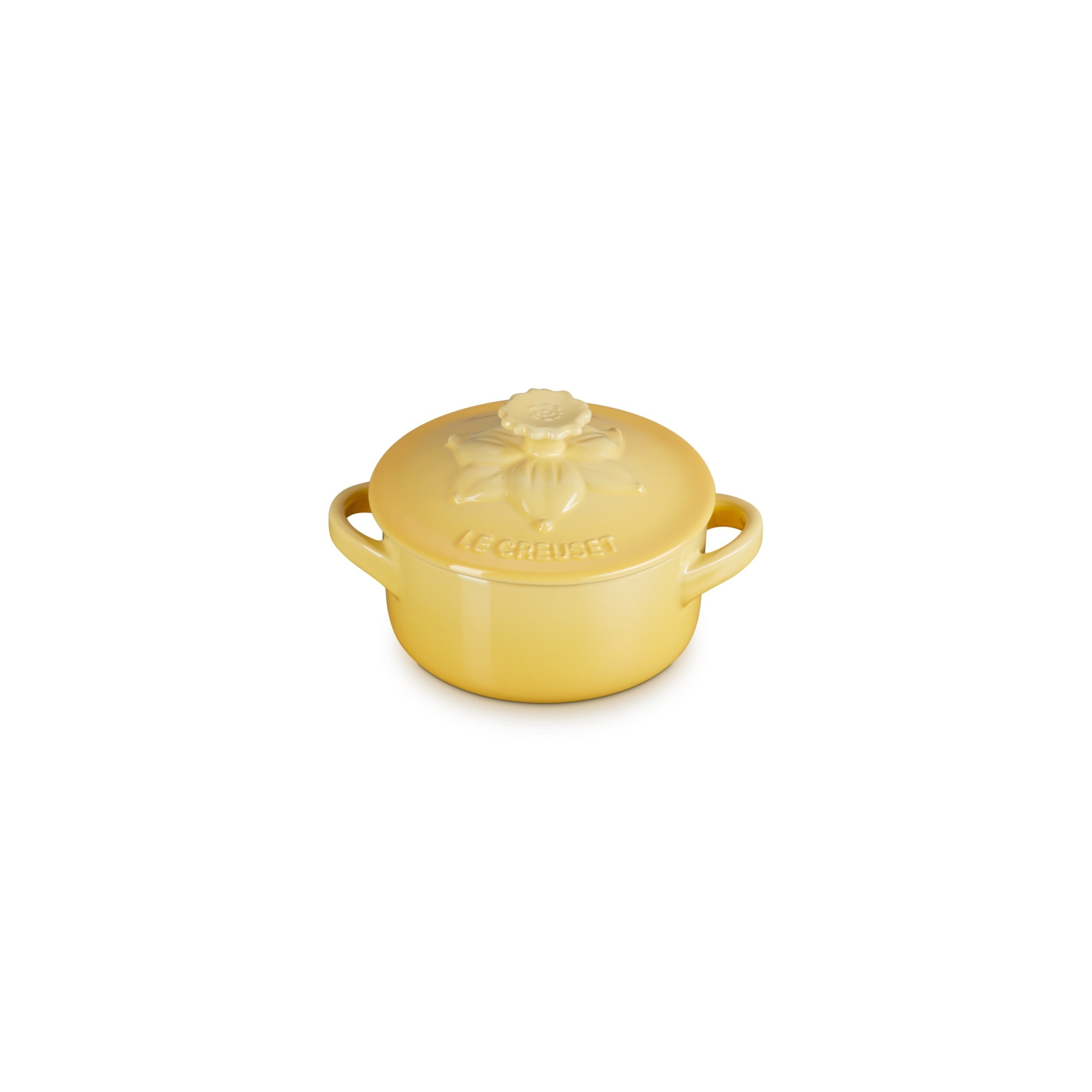 Mini cocotte cerámica de gres Le Creuset - Amarillo pastel Amarillo pastel-2