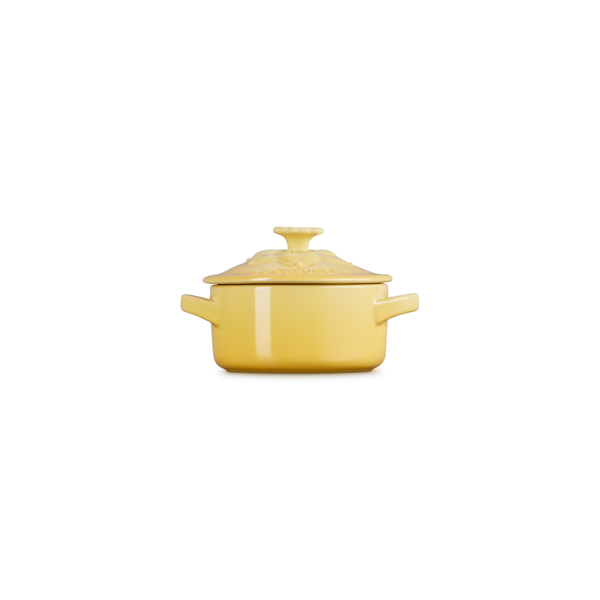 Mini cocotte cerámica de gres Le Creuset - Amarillo pastel Amarillo pastel-3