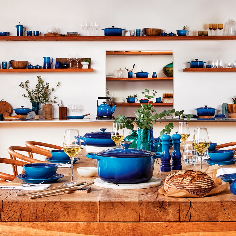 Bote para espátulas de cerámica de gres Le Creuset - Azul Azul-3