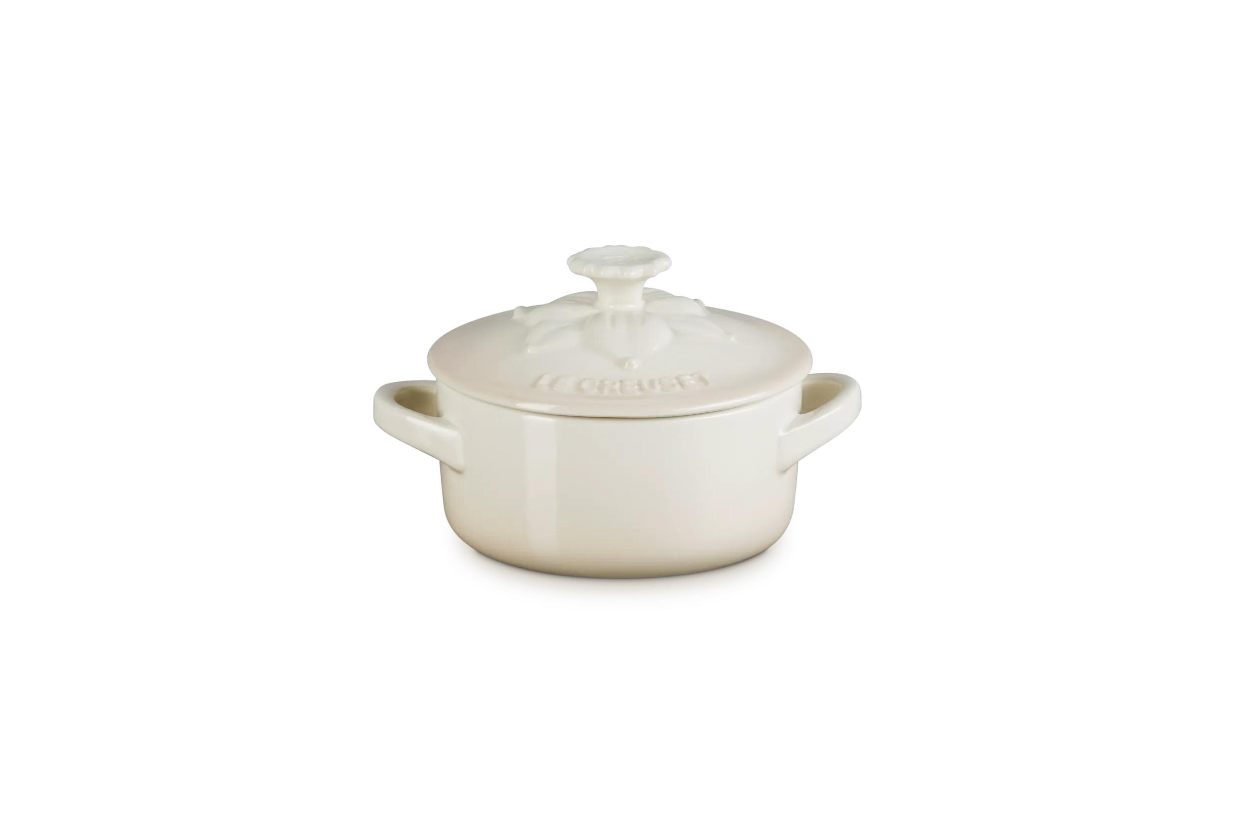 Mini cocotte cerámica de gres Le Creuset - Crema Crema-2