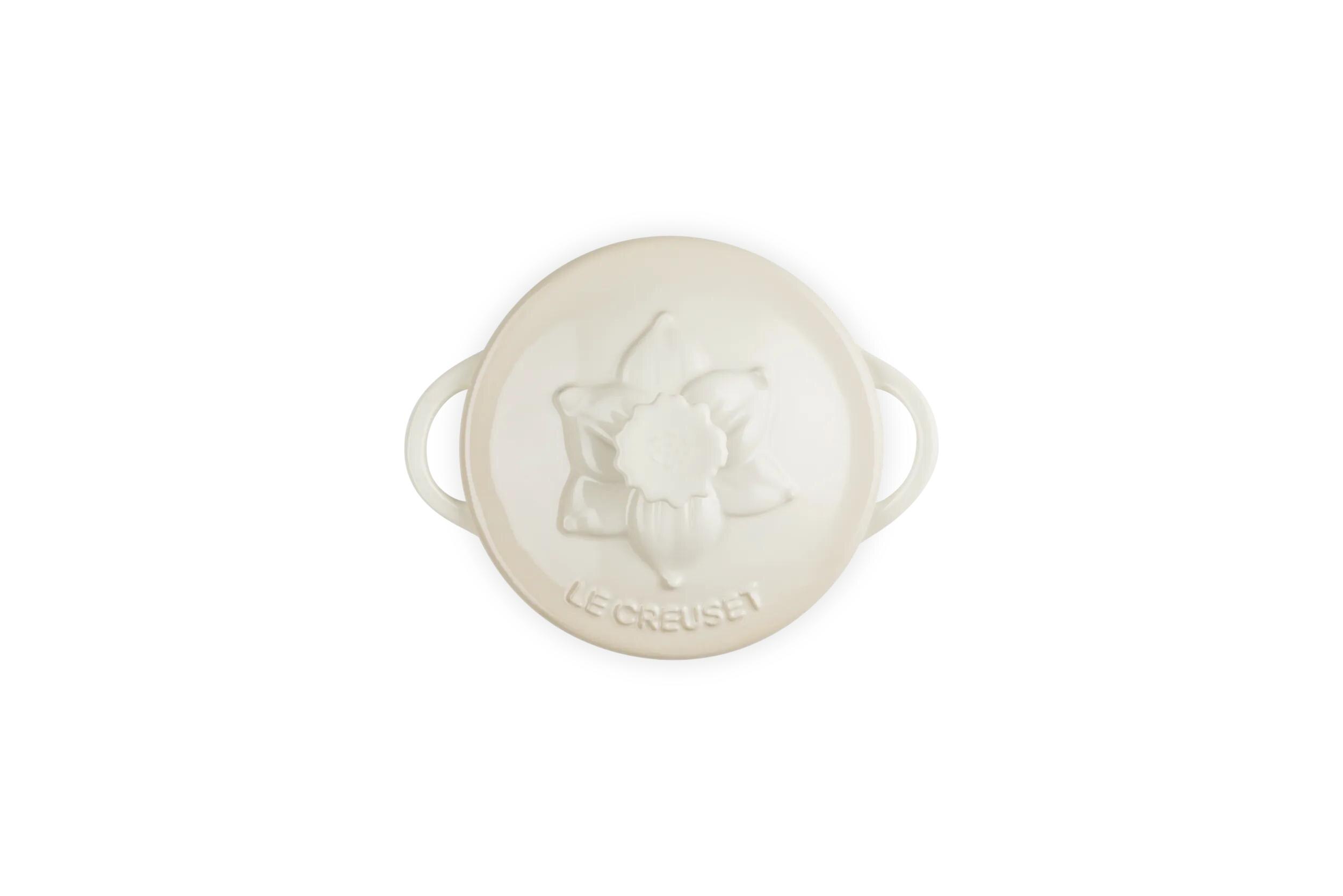 Mini cocotte cerámica de gres Le Creuset - Crema Crema-4