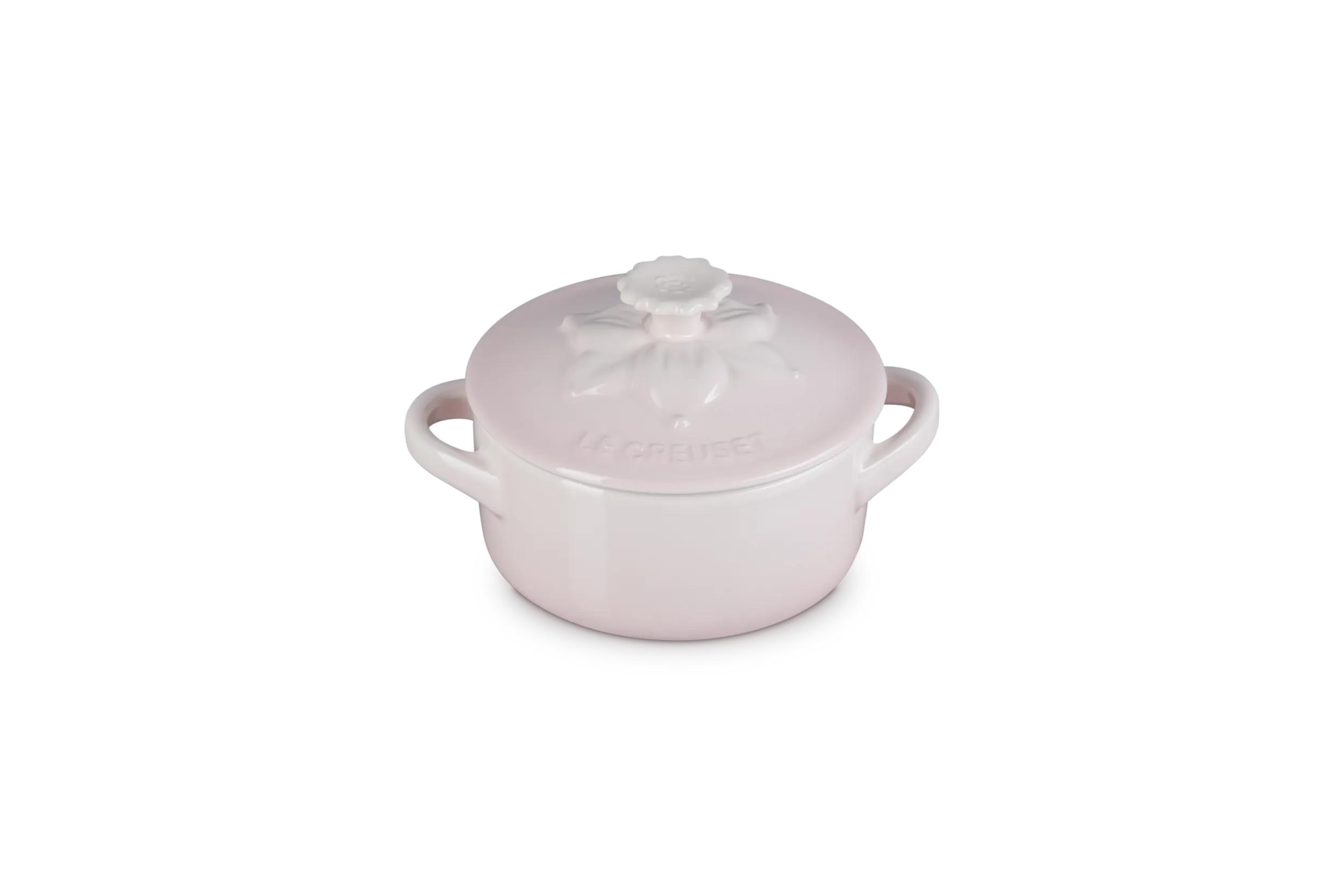 Mini cocotte cerámica de gres Le Creuset - Rosa palo Rosa palo-1