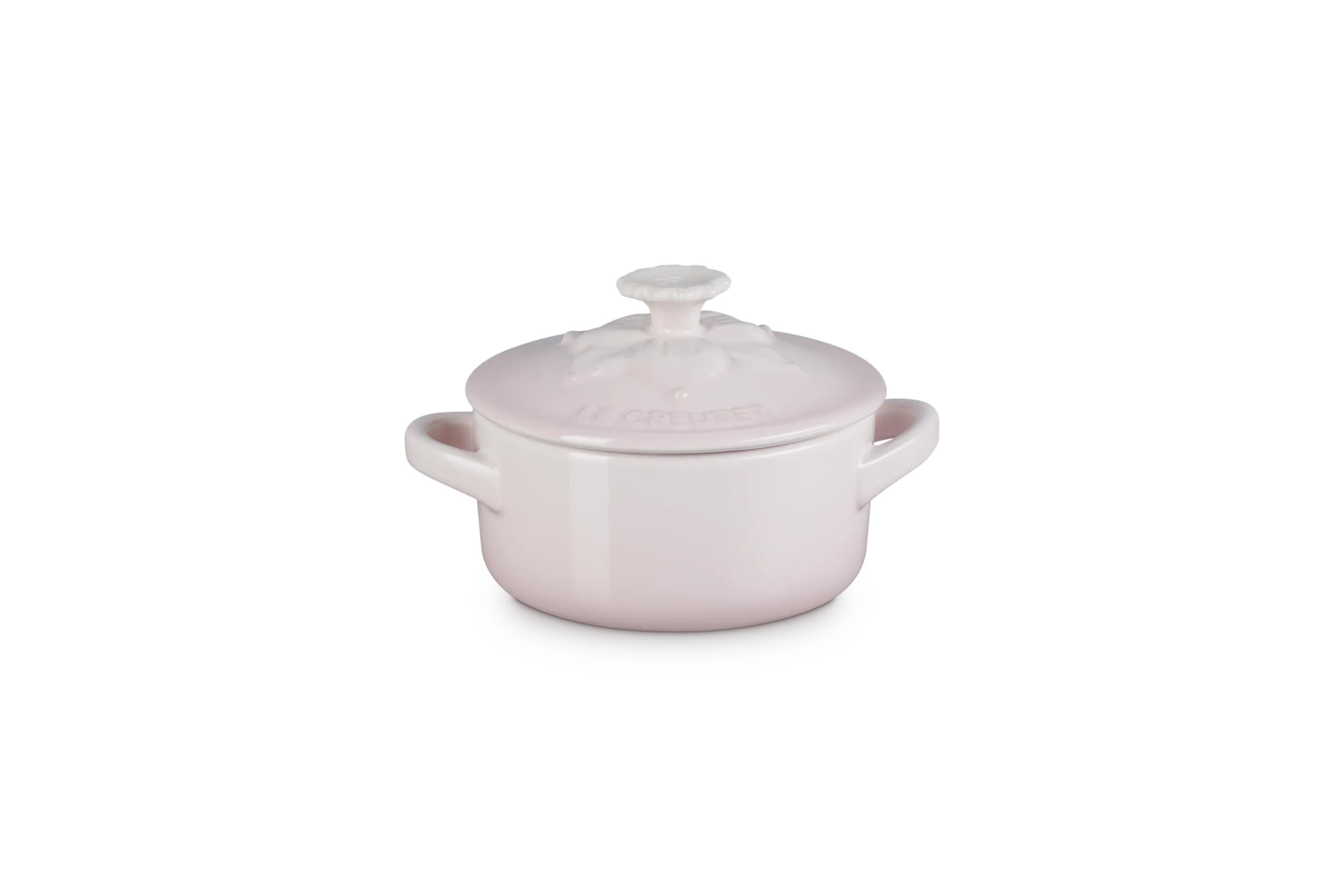 Mini cocotte cerámica de gres Le Creuset - Rosa palo Rosa palo-2