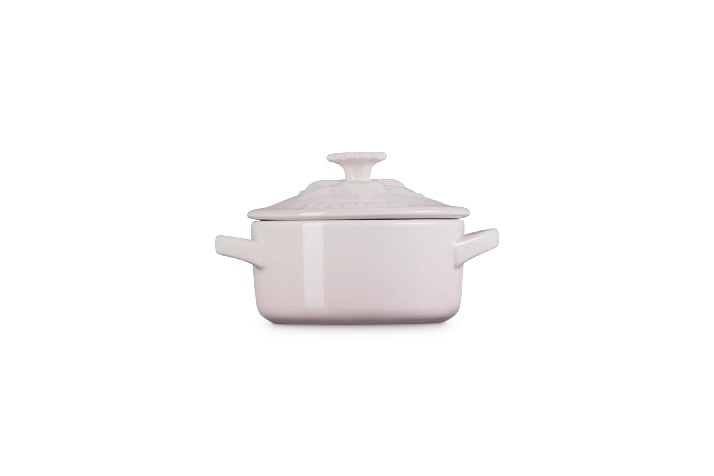 Mini cocotte cerámica de gres Le Creuset - Rosa palo Rosa palo-3
