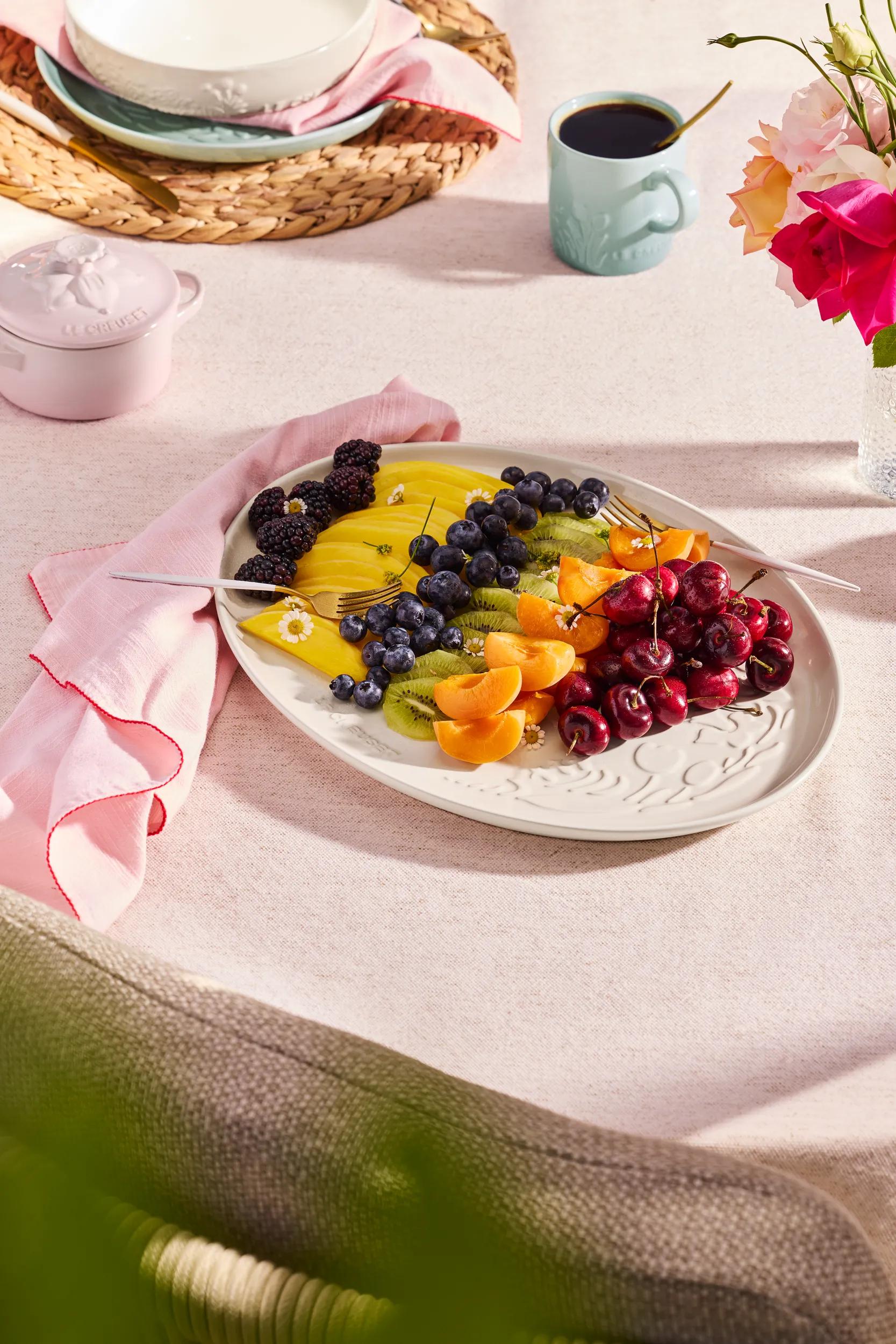 Imagen 5 de Bandeja ovalada Jardín Le Creuset - Merengue 36 cm Merengue